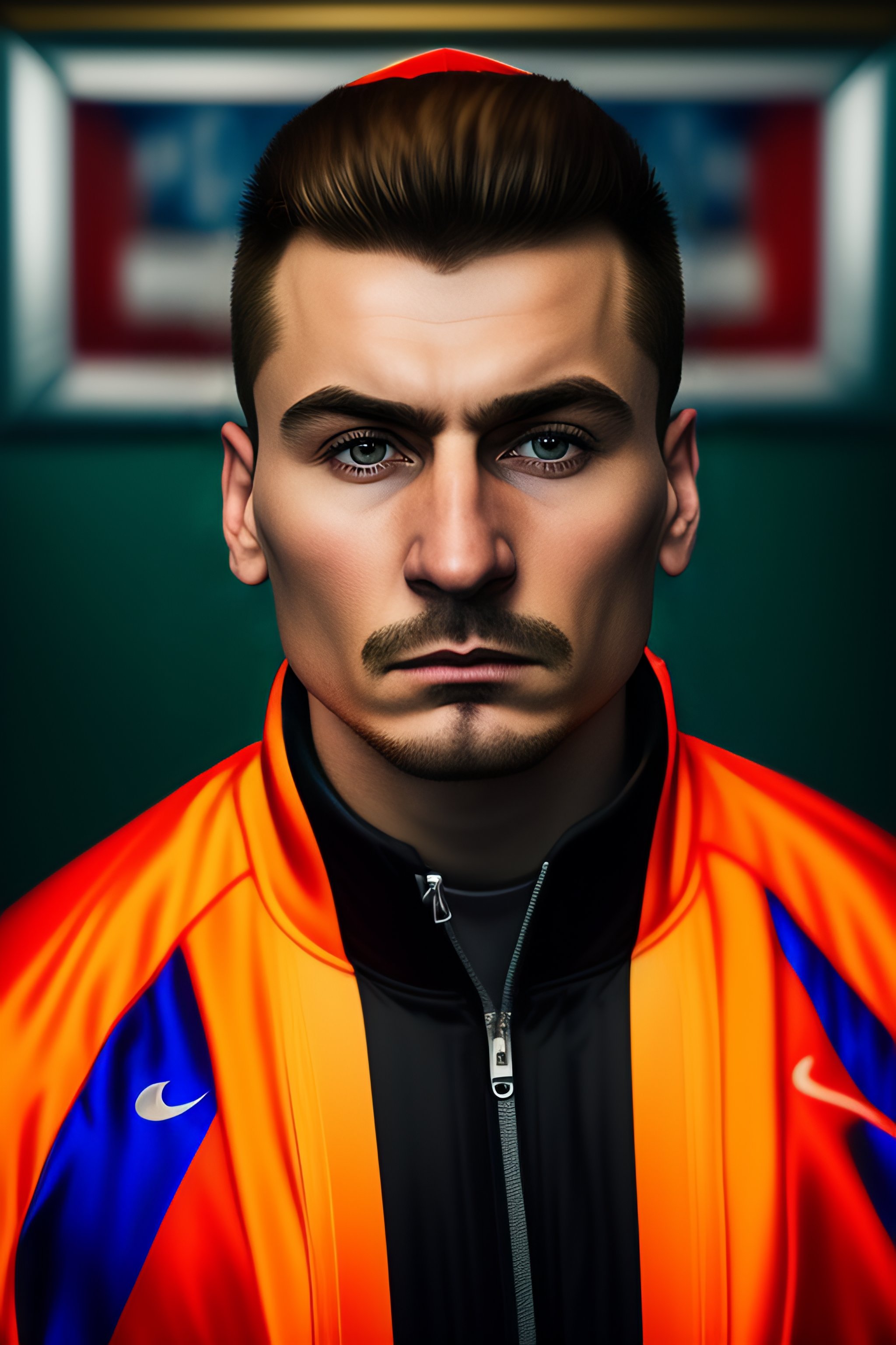 lexica-portrait-of-a-russian-guy-in-a-tracksuit-grumpy-and-dumb-short