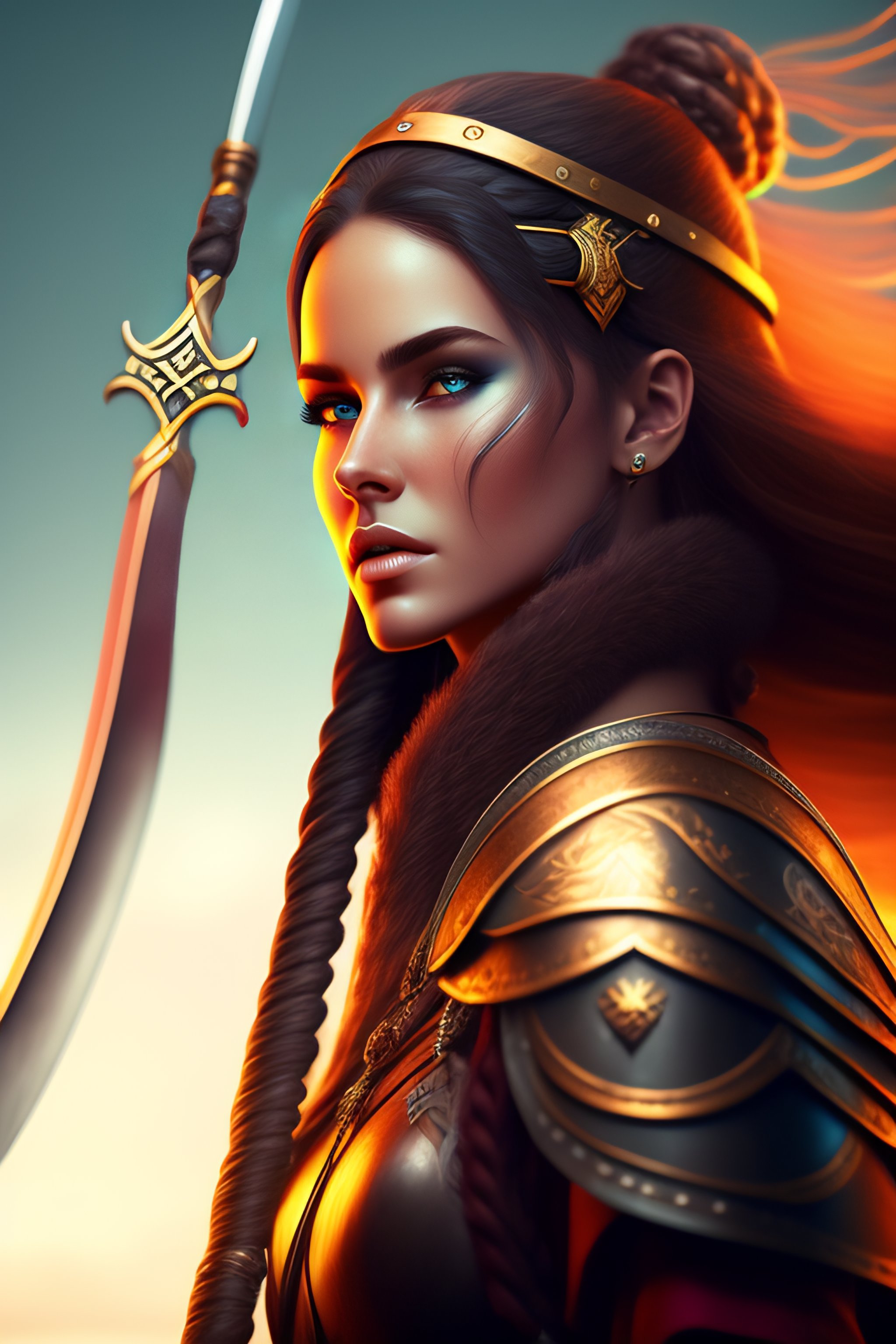 Lexica - Ui Landing Page For Nft Viking Girls Modern Colors Viking Girl 