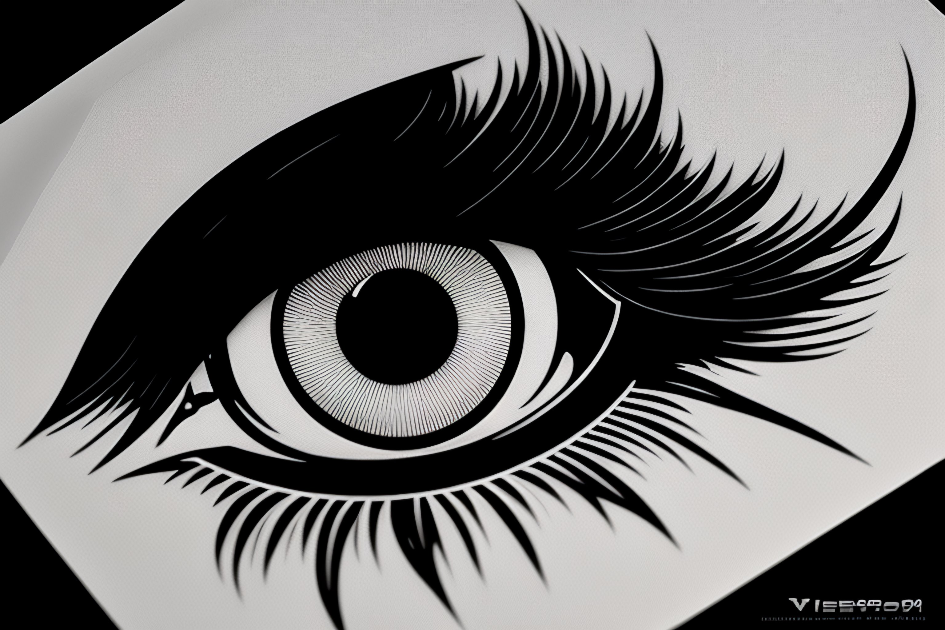 lexica-a-tattoo-stencil-of-vintage-90-s-anime-eyes-in-blackwork-style