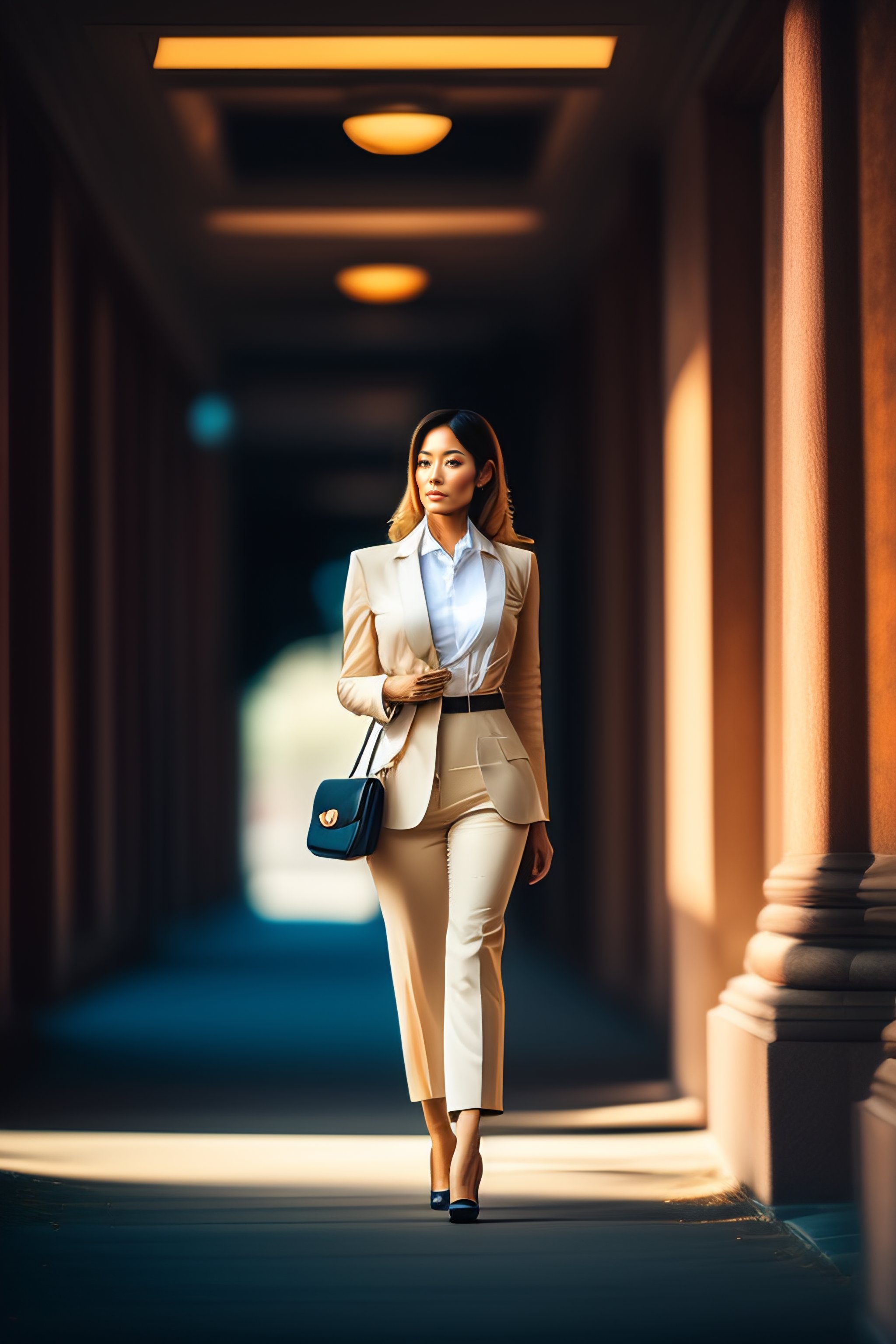 Lexica - Business woman going to work morning
