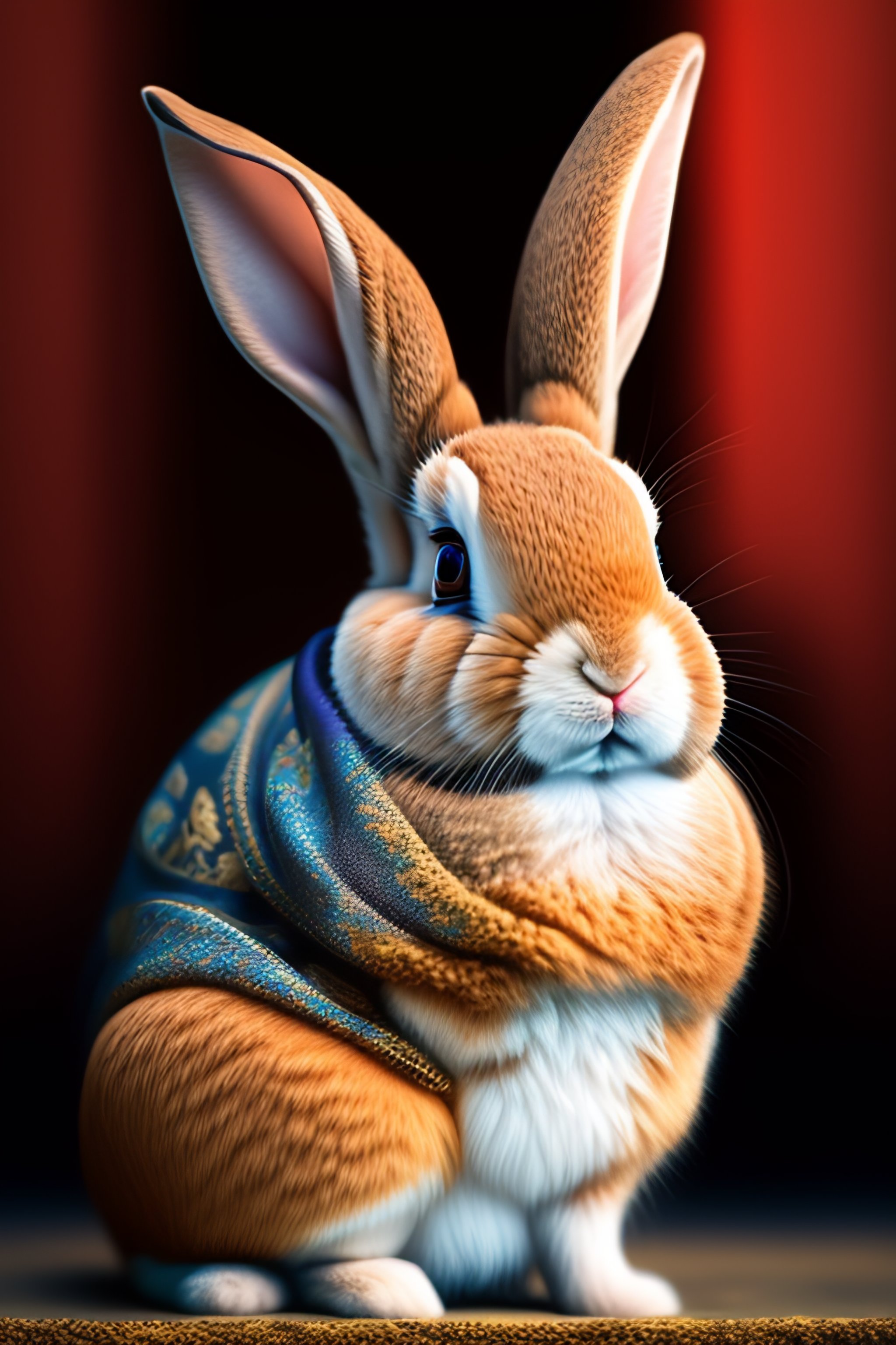 Lexica - A rabbit in a Chinese coat