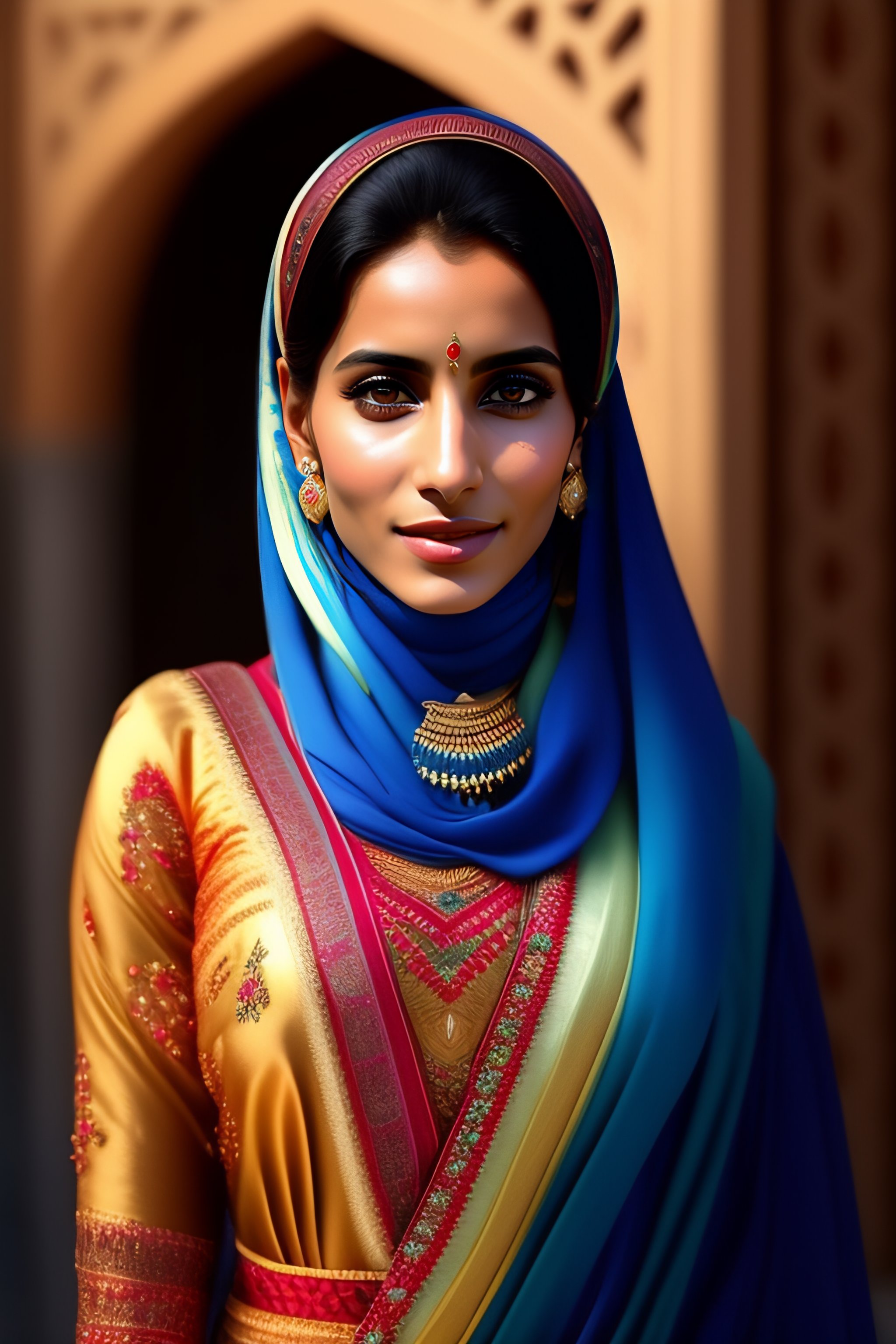 Lexica - The most beautiful Yemeni women with Yemeni dress