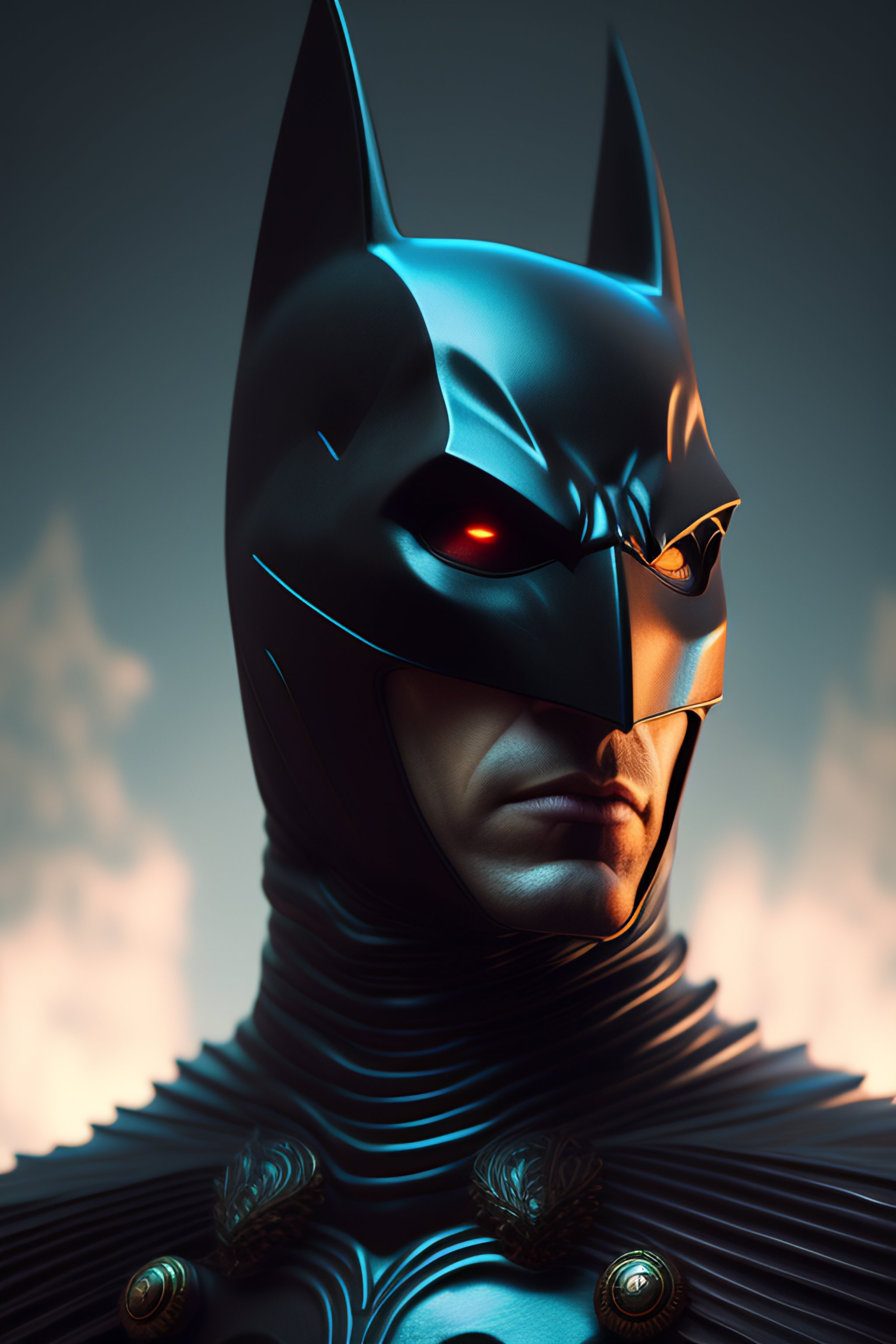 Lexica - The batman, horror art by beksinski and szukalski and giger and  and pyromallis and dzo and iris compiet and seb mckinnon, digital art,  highl...