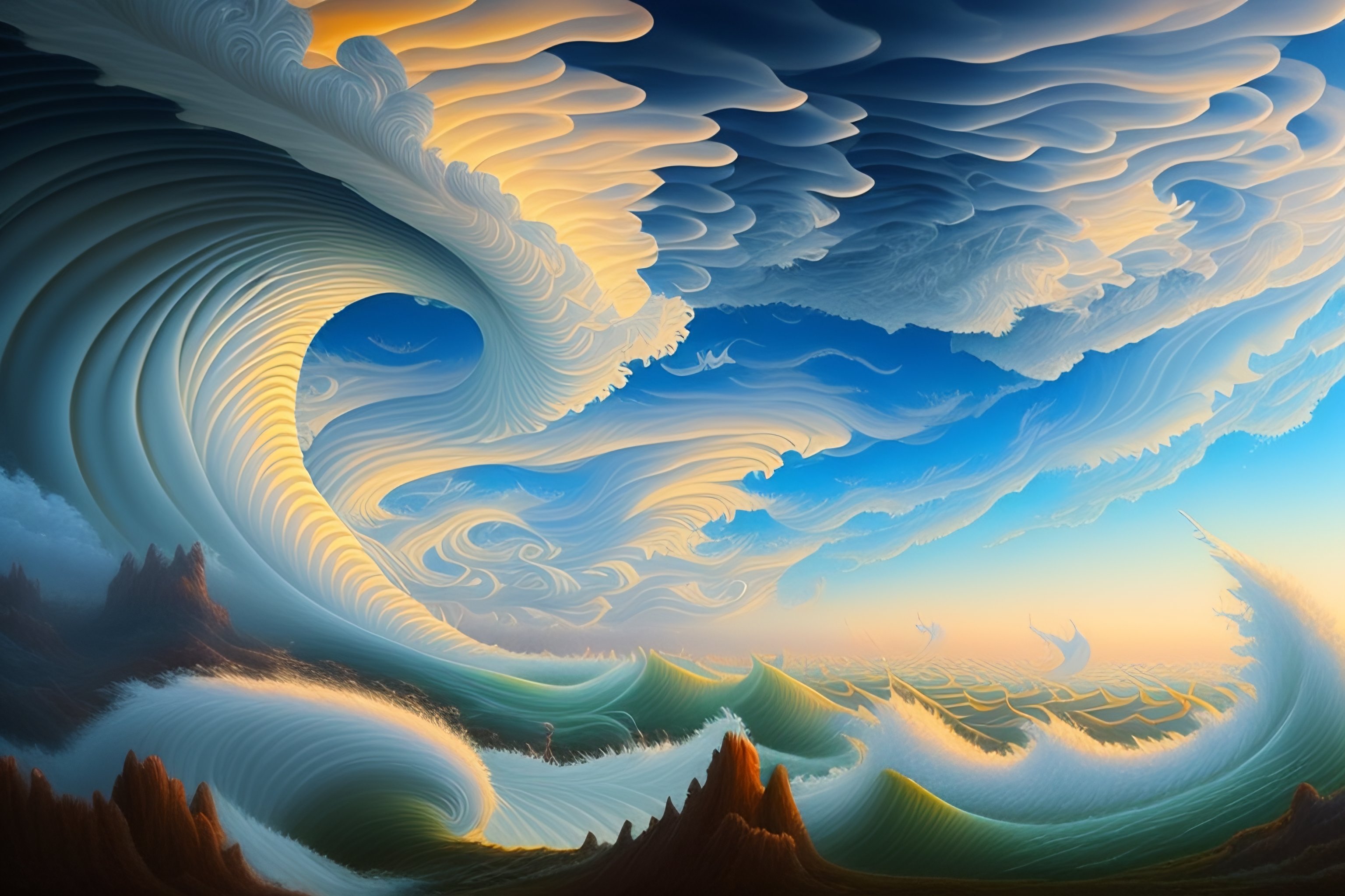 Lexica - A huge flock of many elaborate intricate smooth sculptural ...