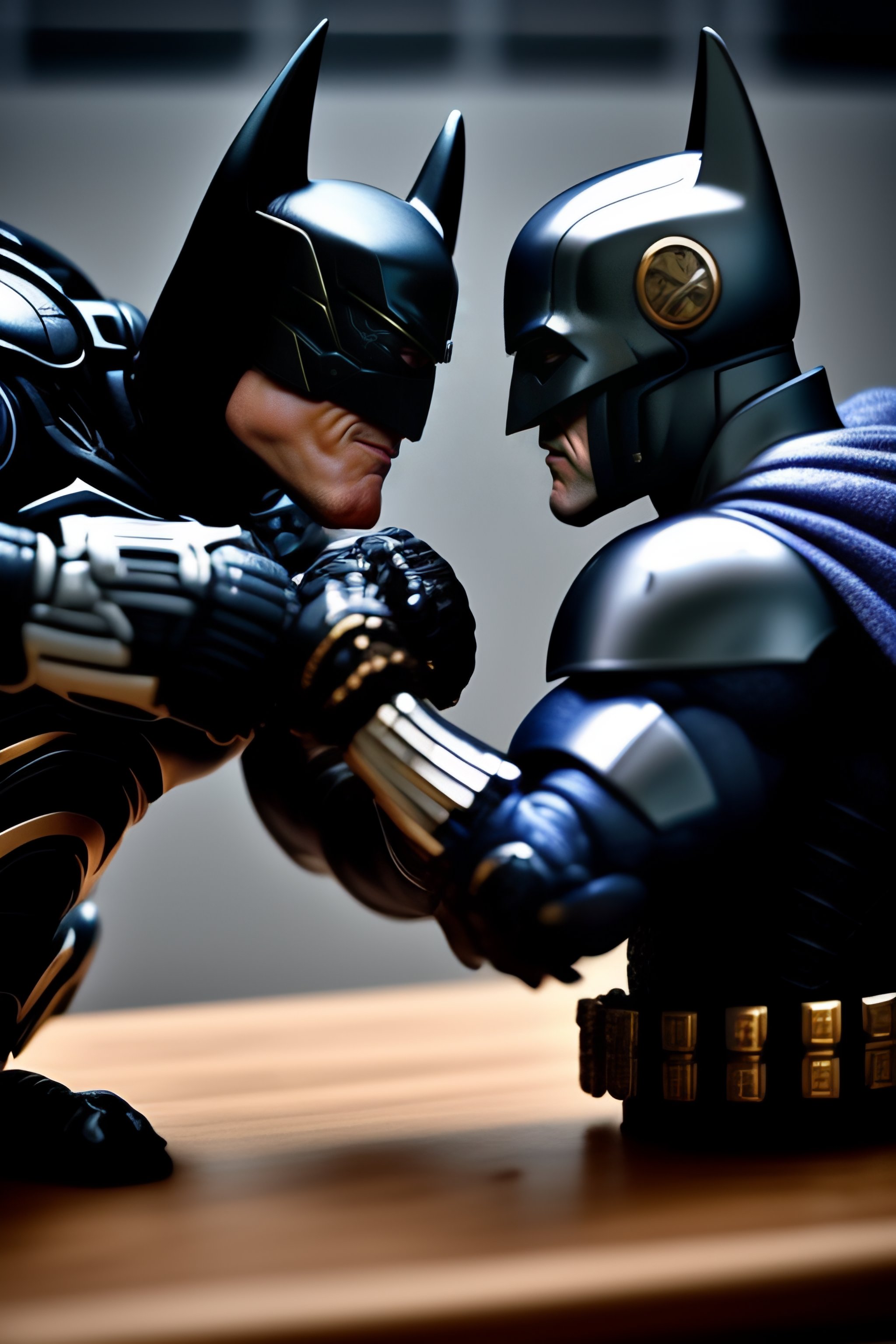 Lexica - Robocop and batman arm wrestling