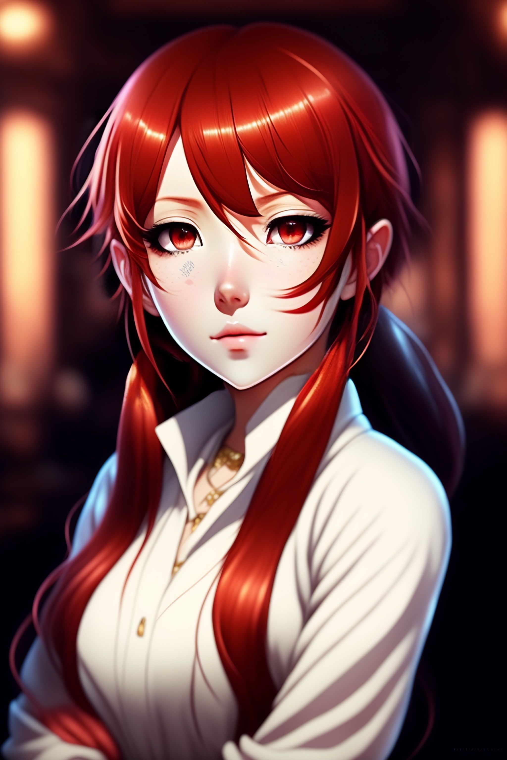 Lexica Red Haired Anime Charactersbeautiful Girlcutebig Eyes 7300