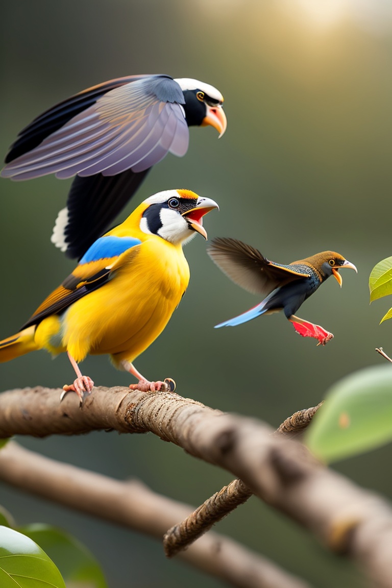 Lexica - The birds flew above, providing a bird's eye view of the ...