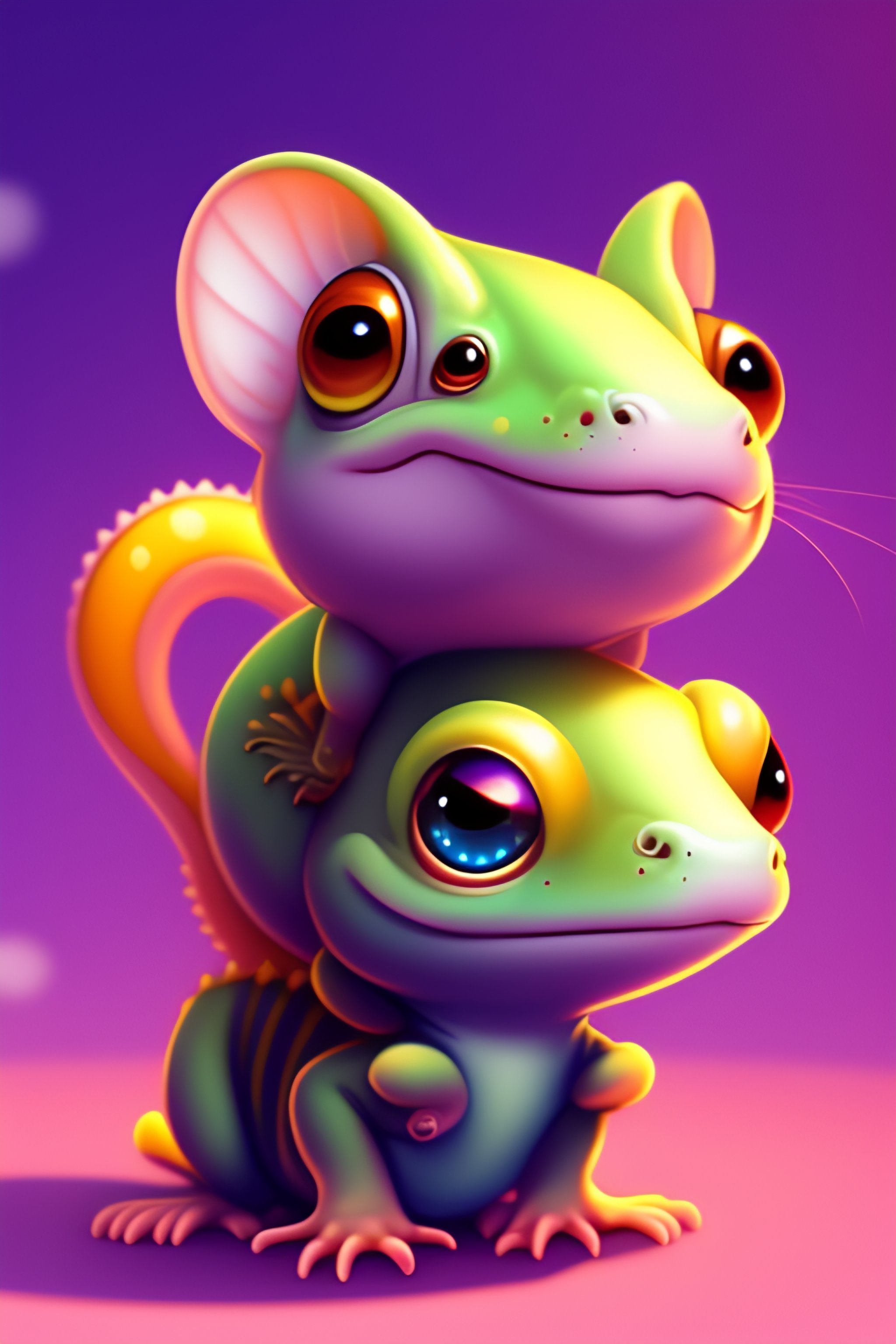 cute gecko cartoon