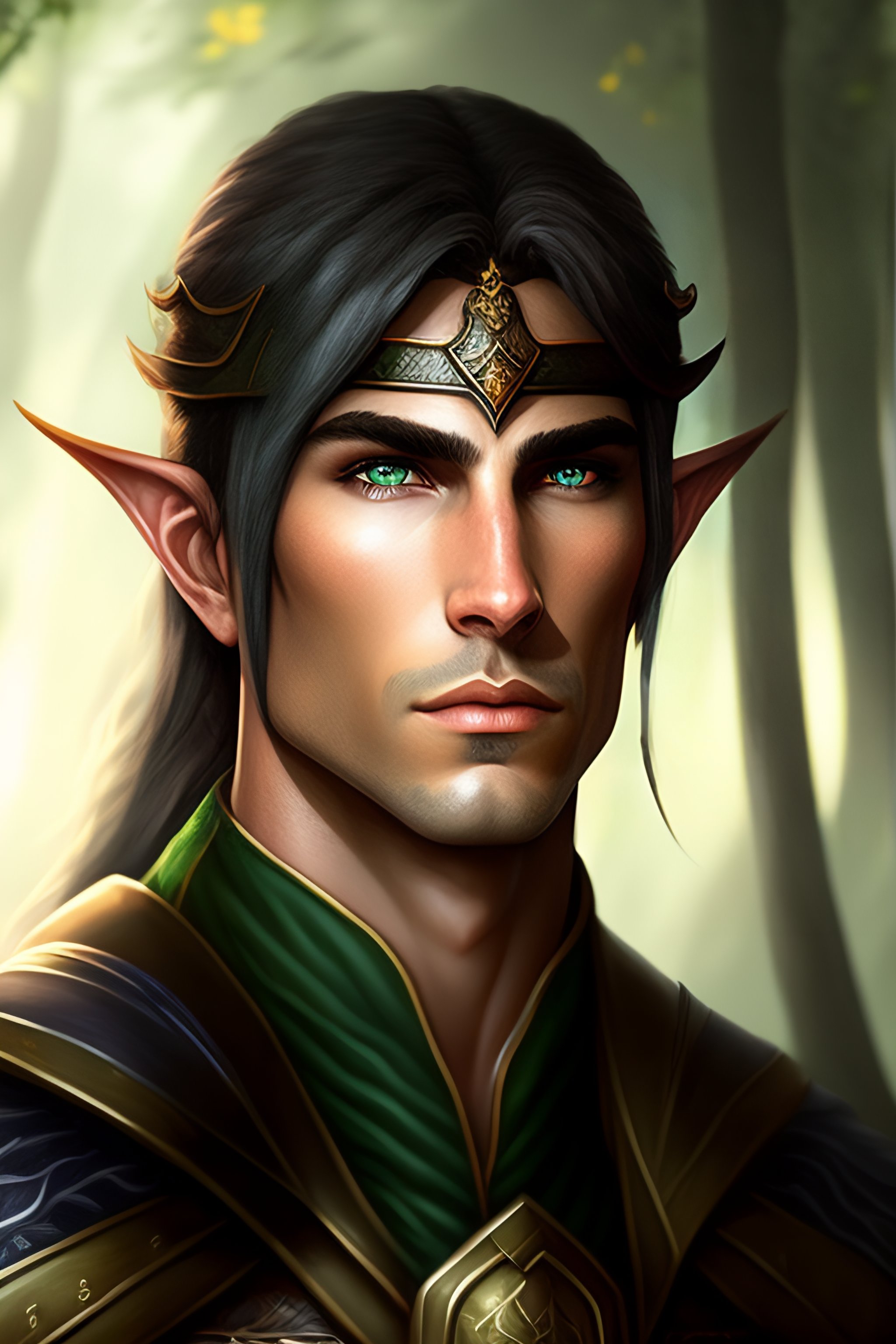 Elven Ranger Portrait Male