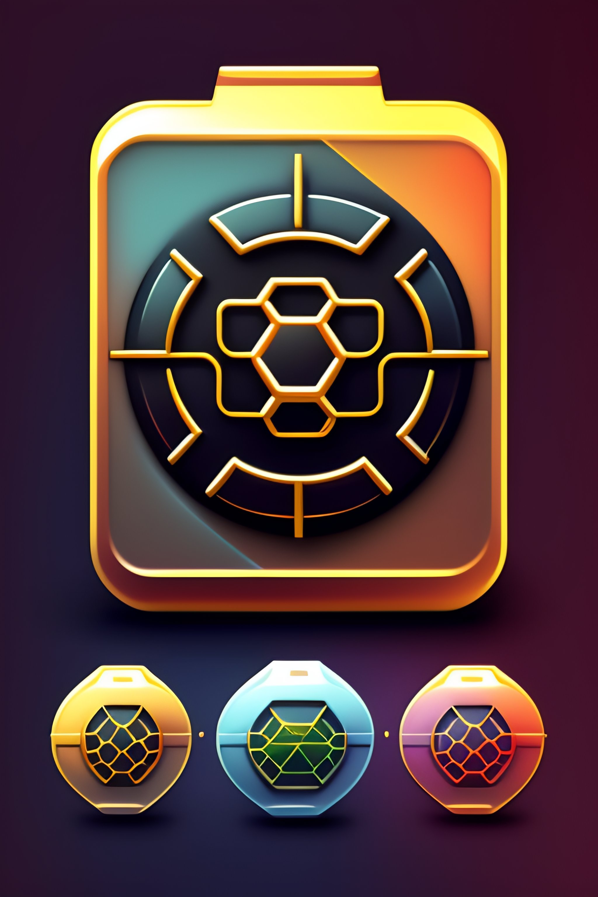 Lexica - Decentralization icon, highly detailed, vector art