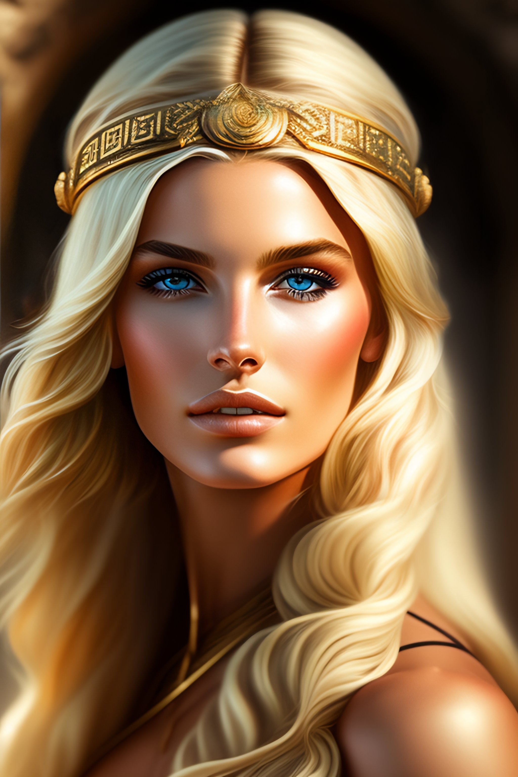 Lexica - Ancient Greece, beautiful blonde goddesses, au nature