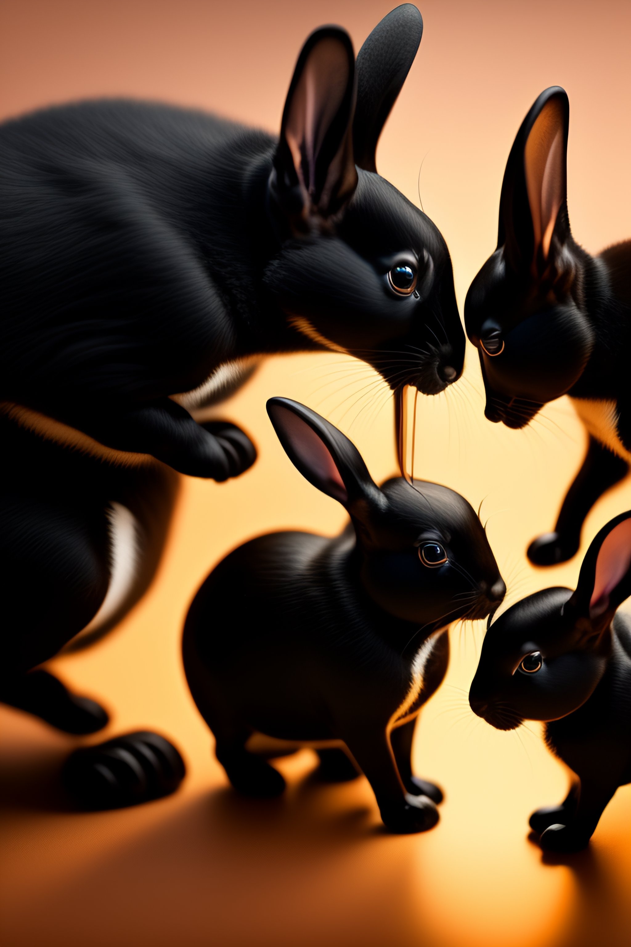 Lexica - Black rabbits with bitcoin