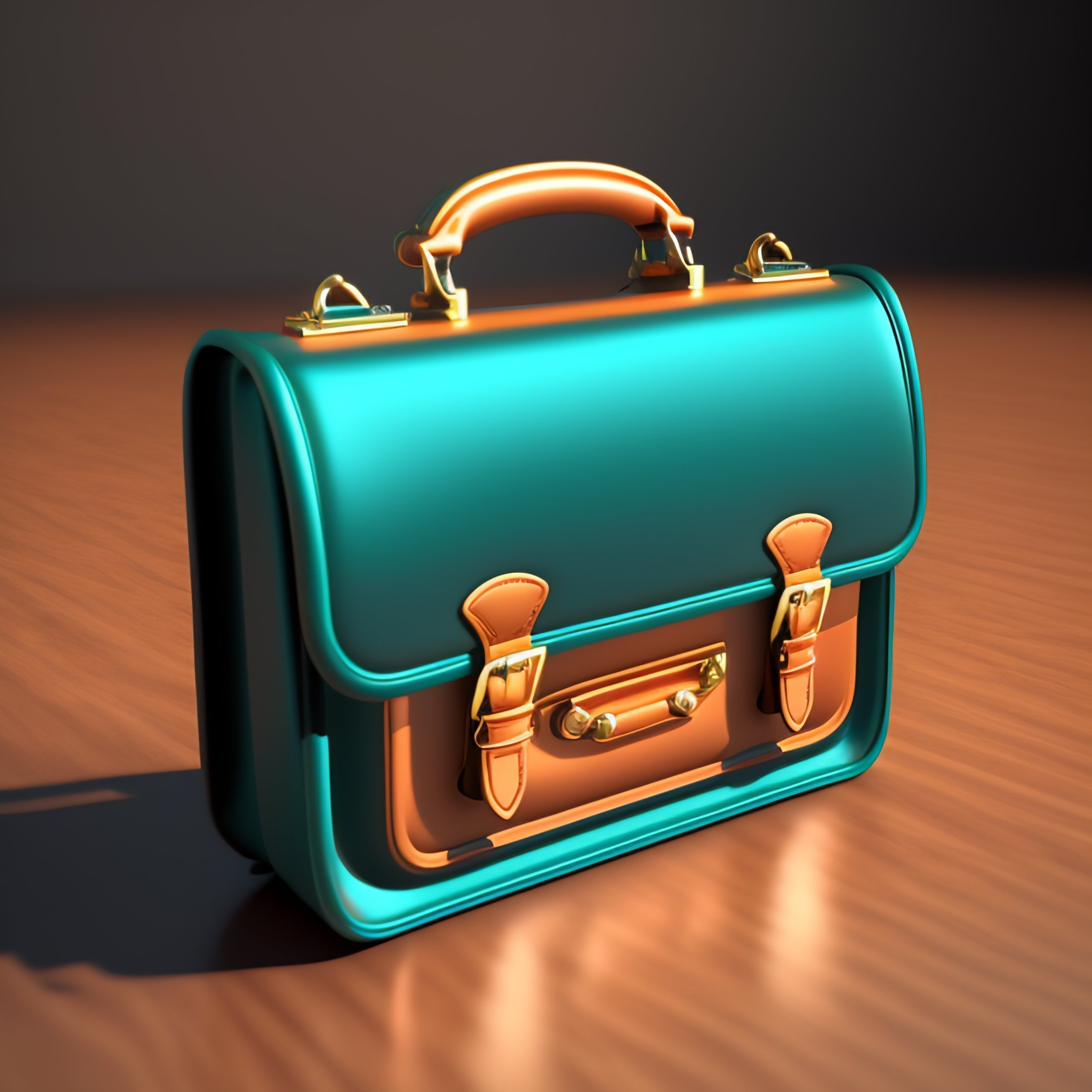 Lexica Plastic briefcase on the table 3d object