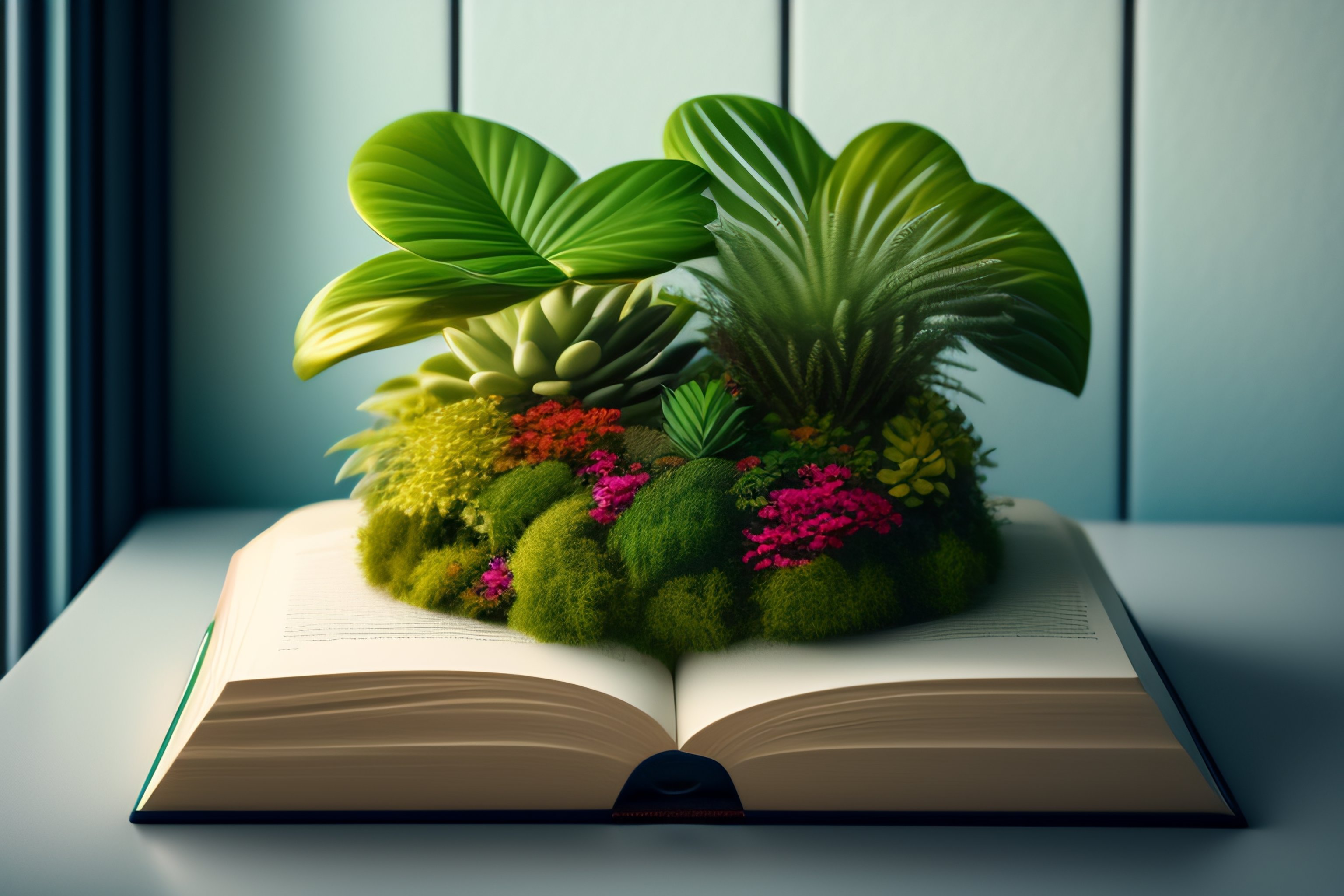 Lexica Book cover with plants