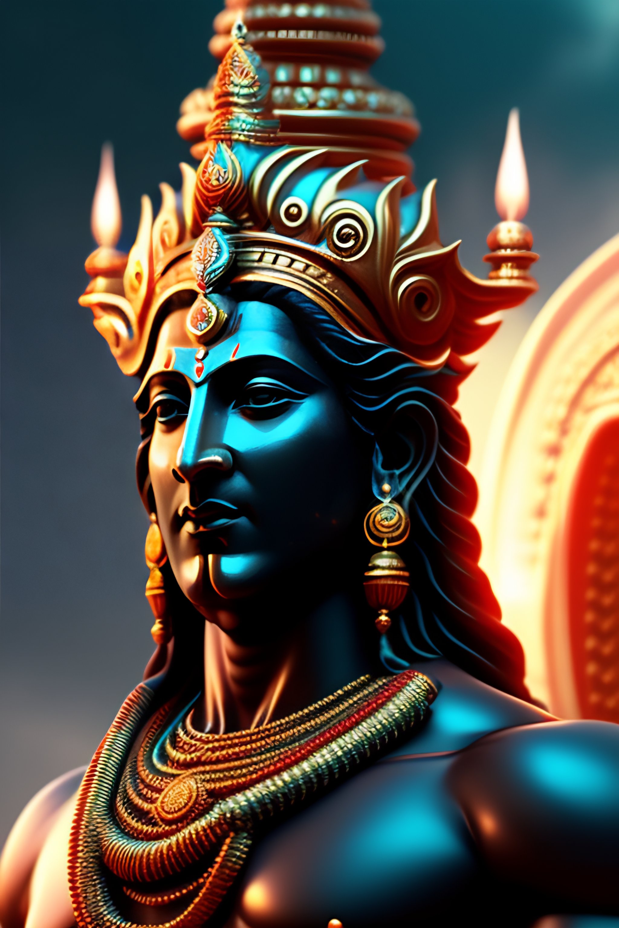 Lexica Lord shiva on earth hd 4k