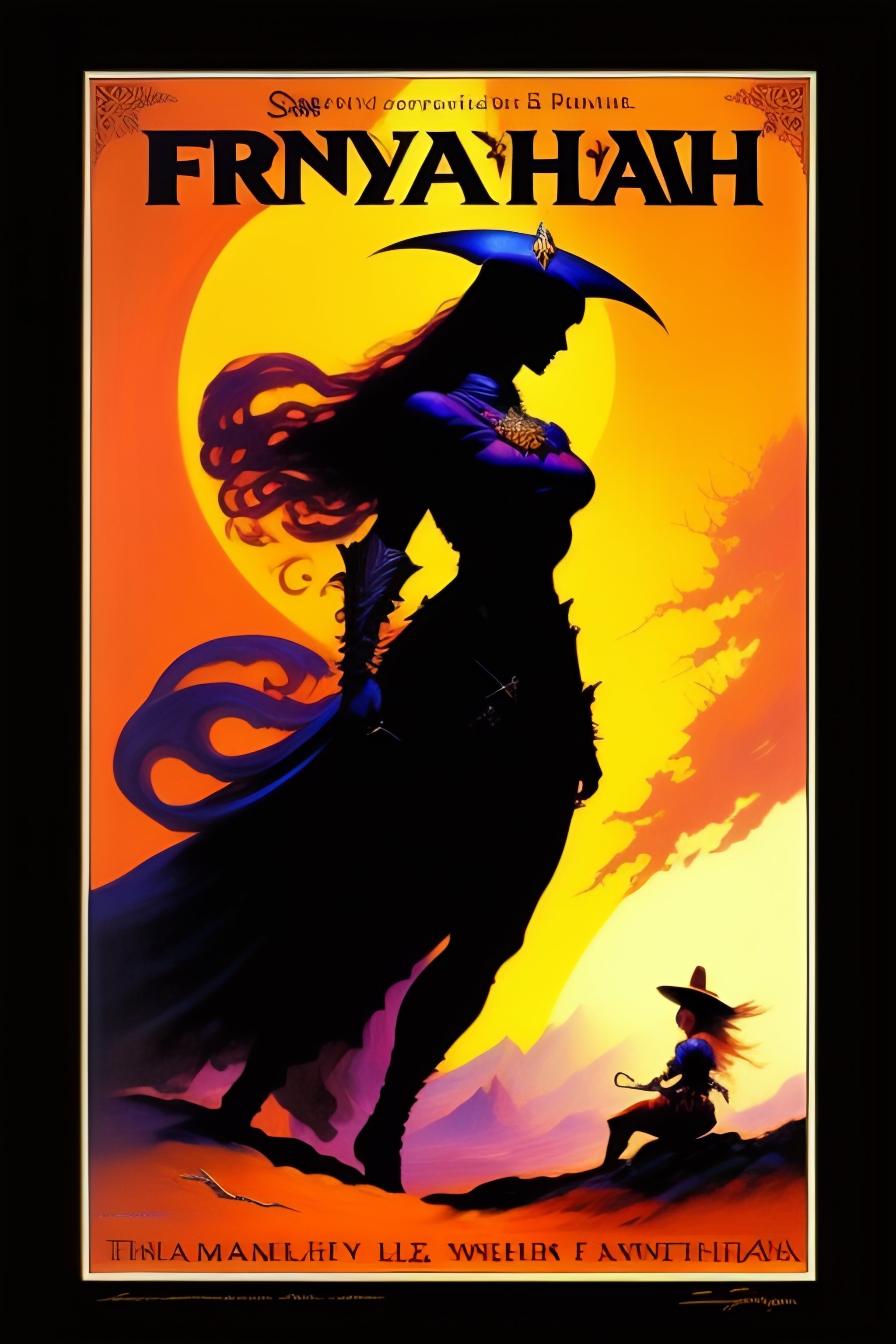Lexica - Fantasy novel cover artwork painted by Frank Frazetta, shadow ...