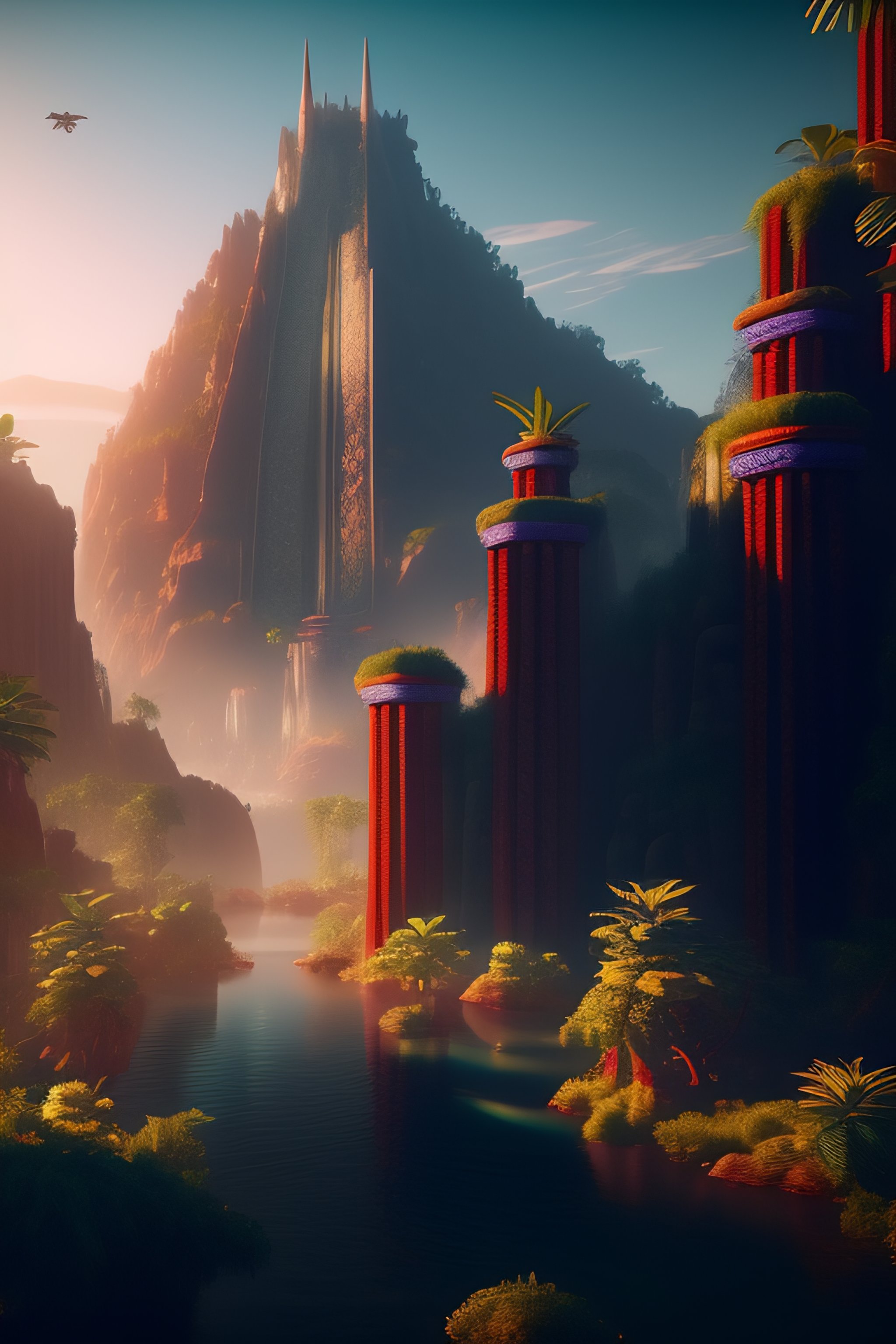 Lexica - A cinematic Aztec scene with a jungle, ultrarealistic, 8k ...