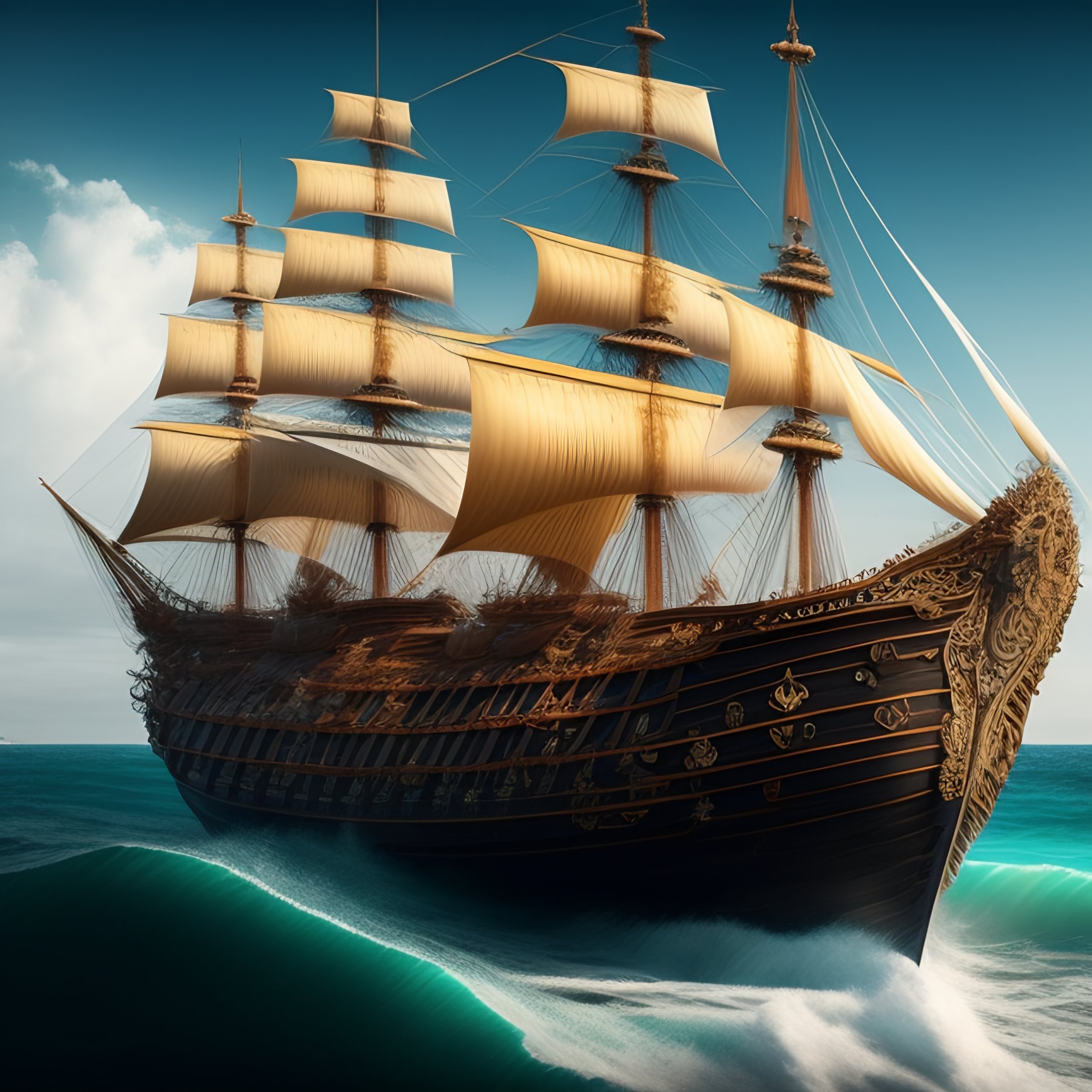 Man O War Ship Wallpaper