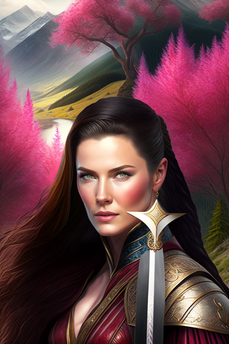 Lexica - Strong character girl in the legend of the seeker style, looking  like Bridget Regan knows martial art with sword, hyperrealistic,  photoreali...