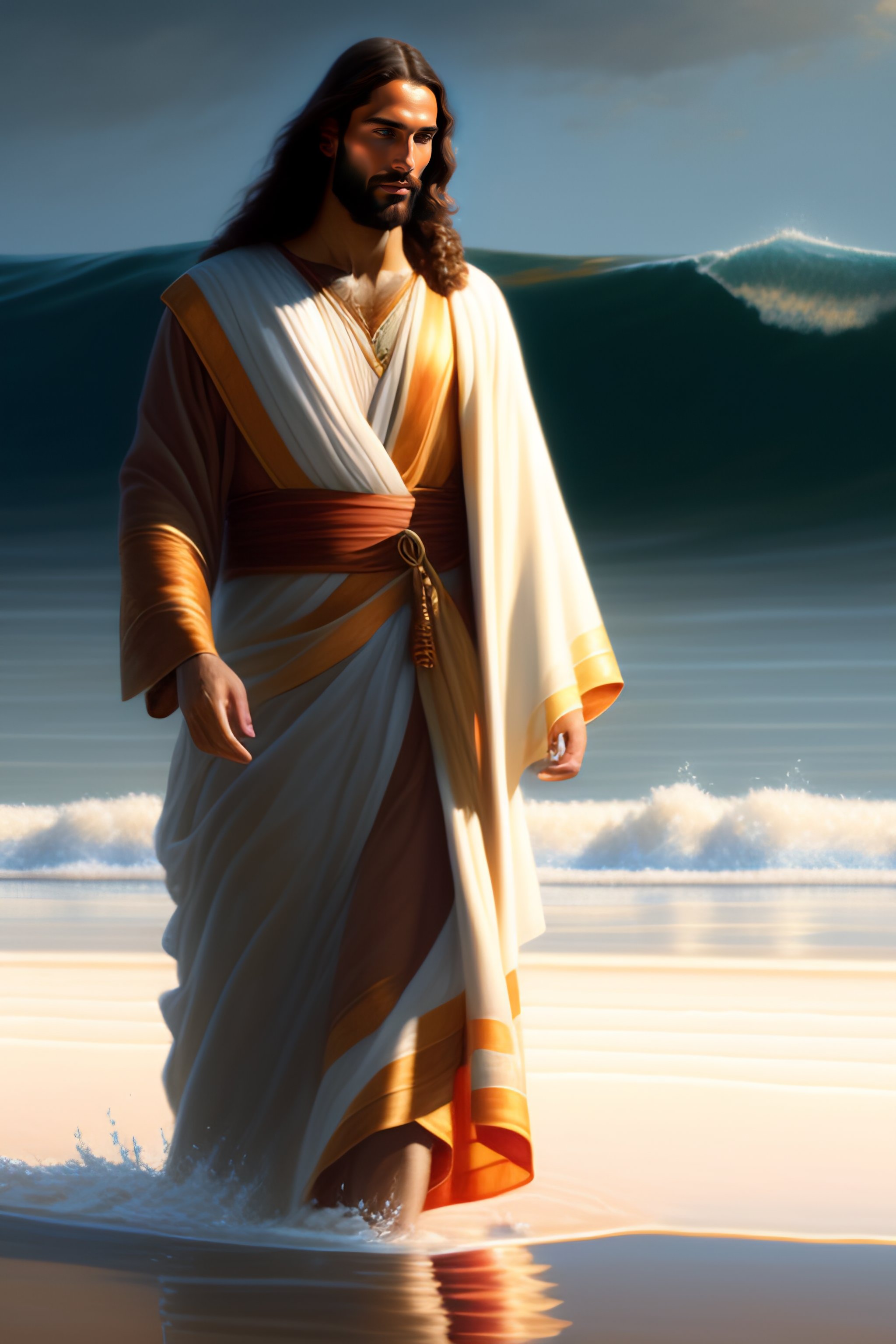 jesus walking