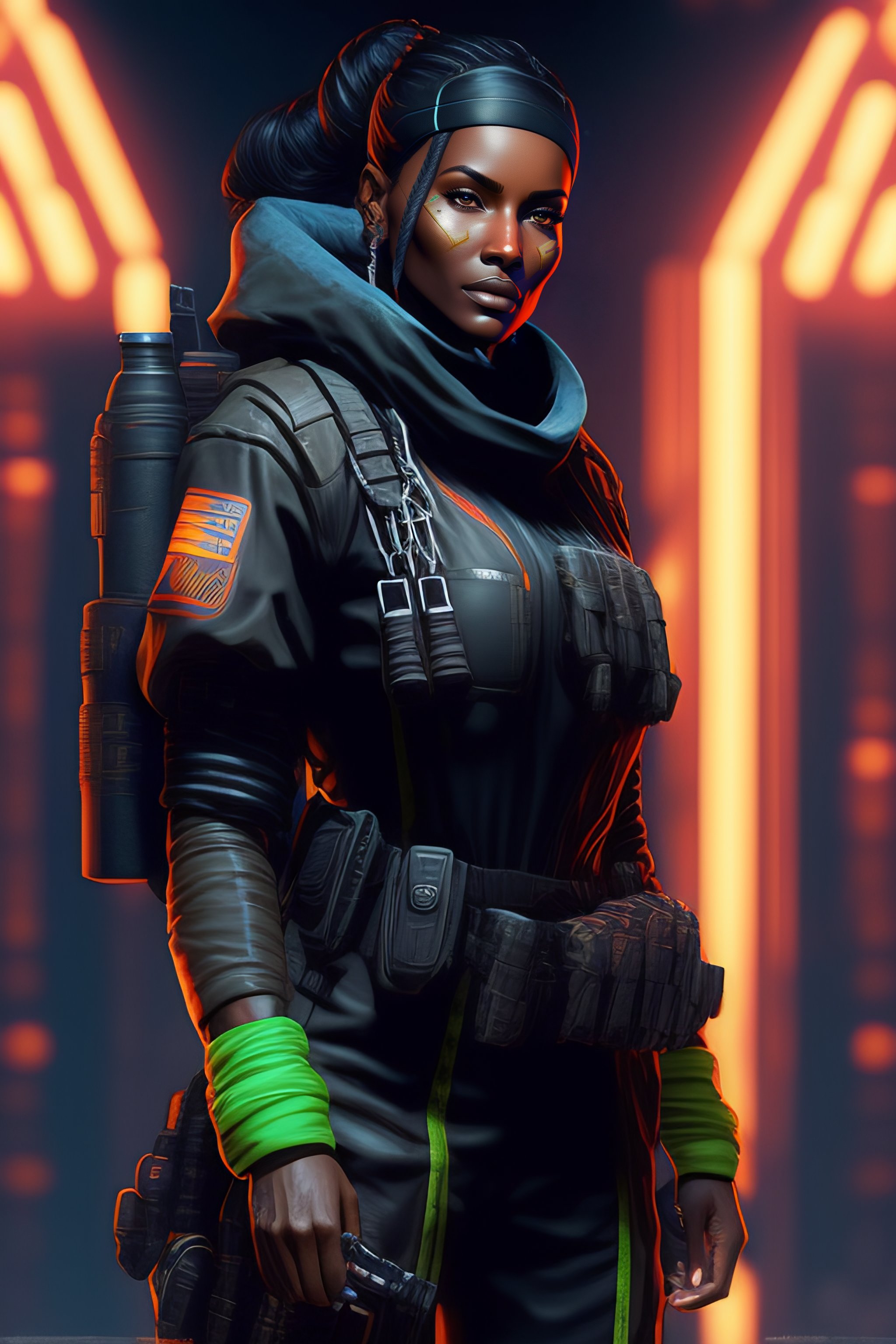 Lexica - Apex legends assassin in tactical jumpsuit. concept art by ...