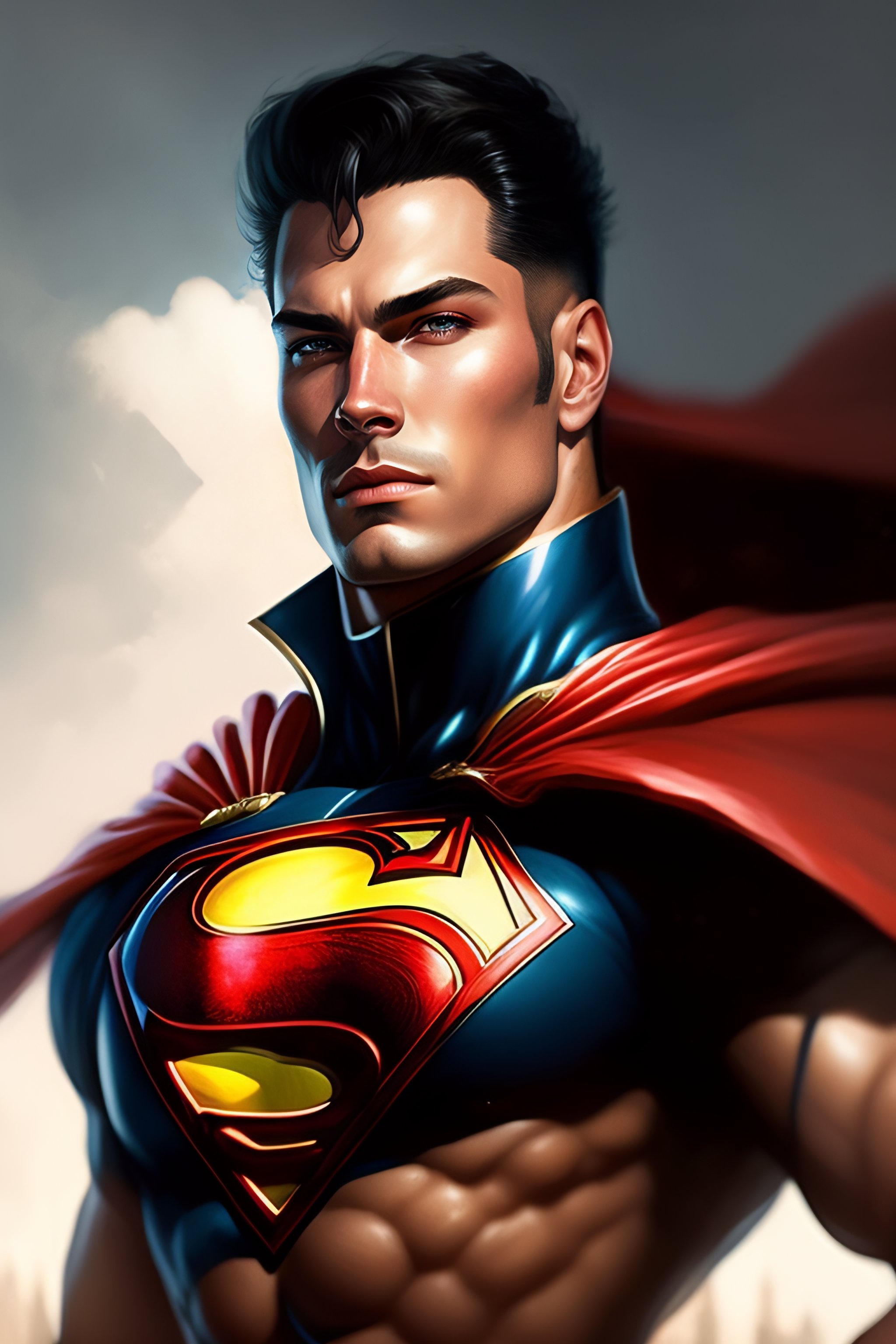 Lexica - Portrait of a warhammer superman, epic, tragic, military art 