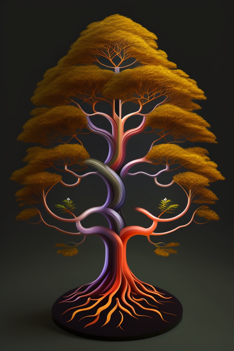 Lexica - Emblem for the team: a tree with roots that intertwine ...