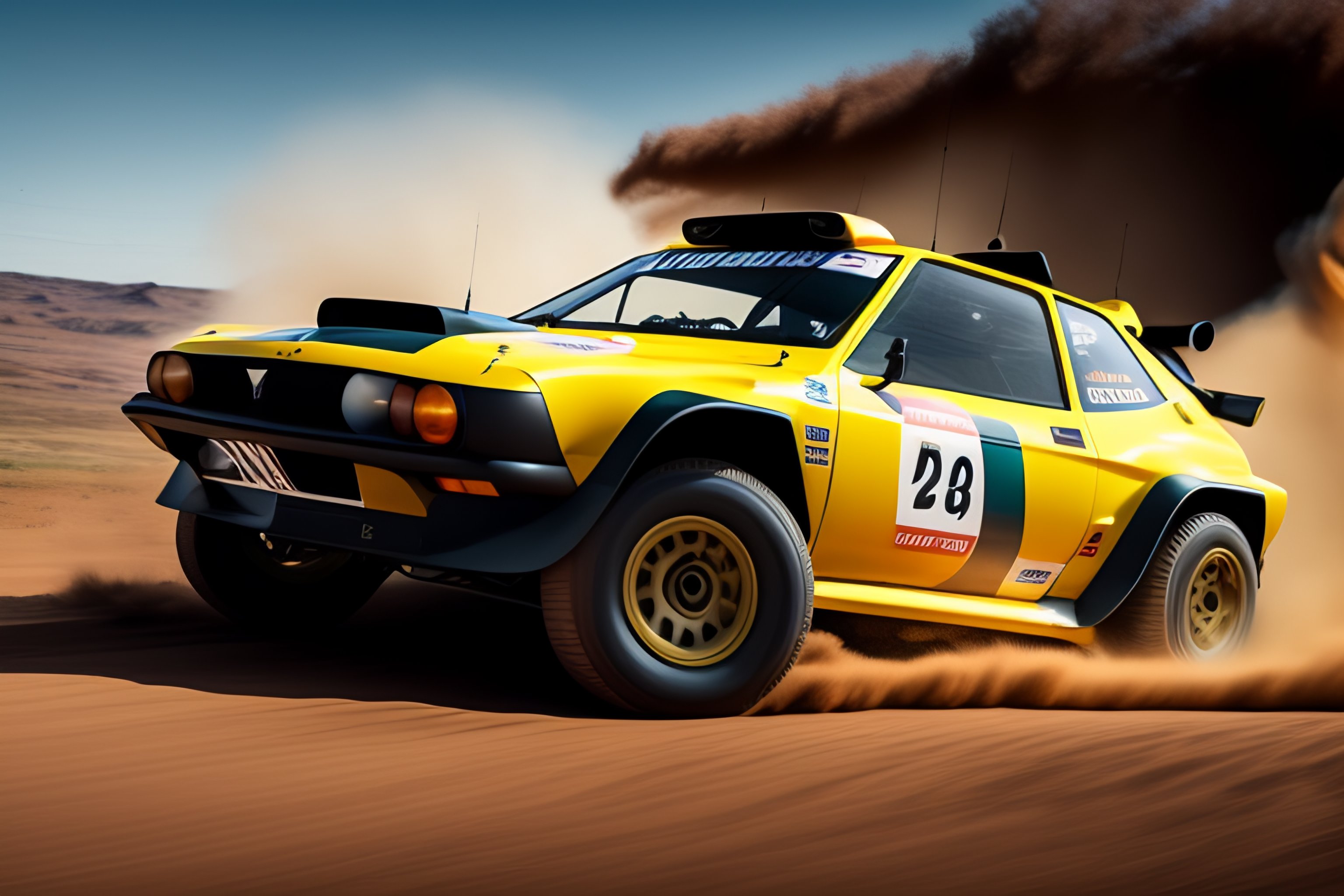 Lexica - Yugo Koral as a rally car