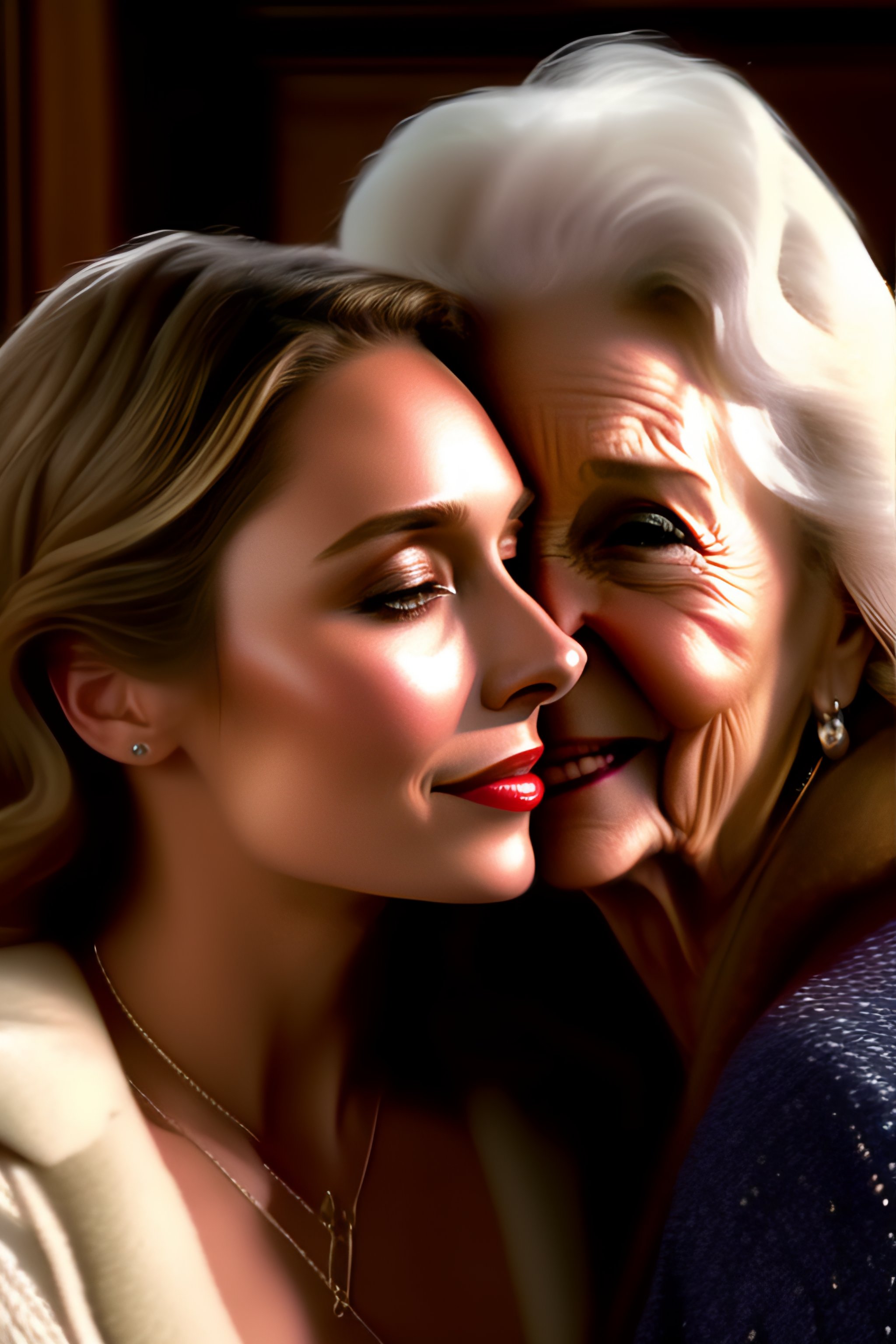 Lexica Elizabeth Olsen Kiss Old Woman Sexy Glamour Realistic 32k Ultra Hd Cinematic Lighting 