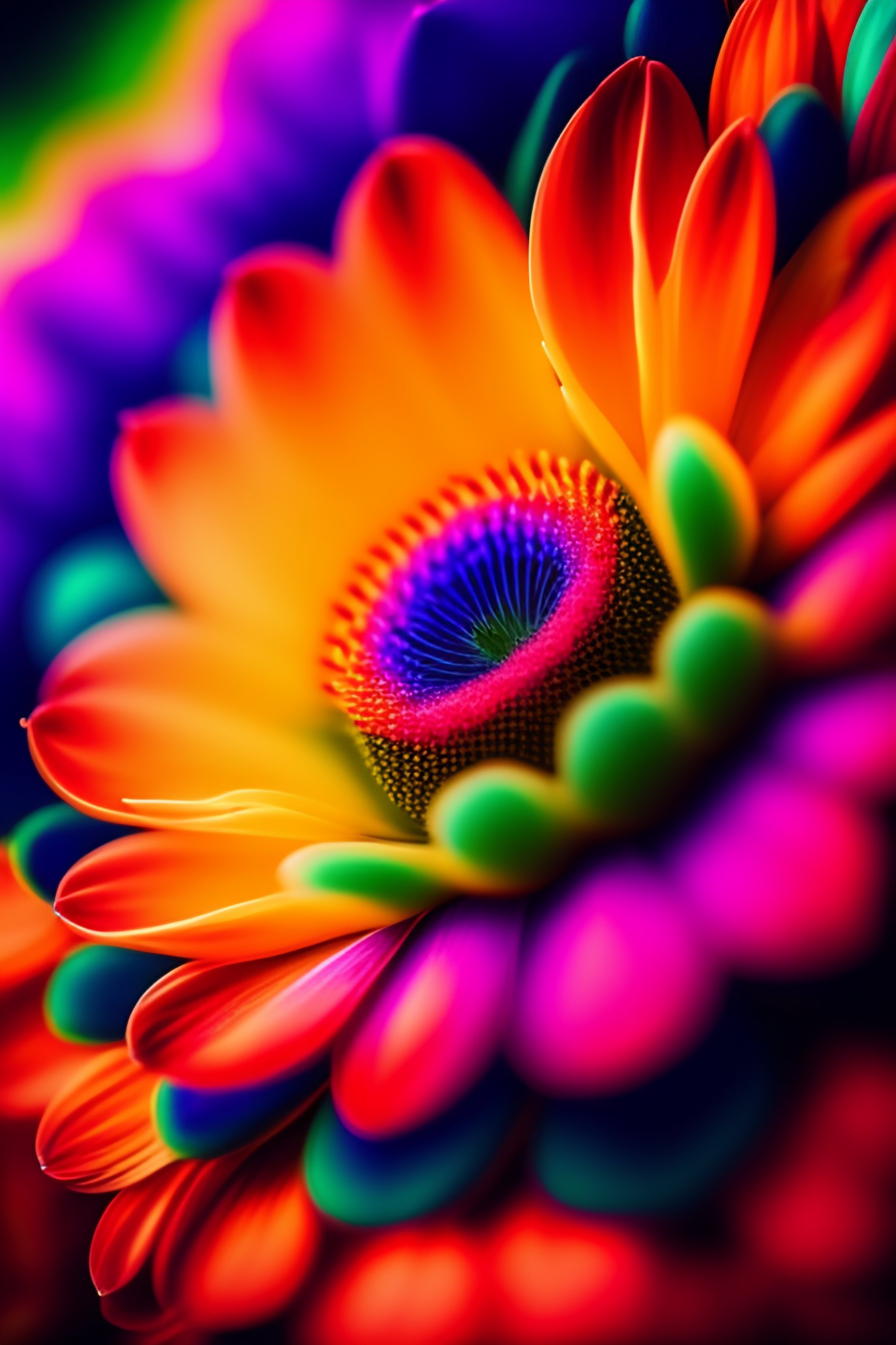 Lexica - Beautiful flowers,psychedelic,vibrant,sharp focus,photography ...