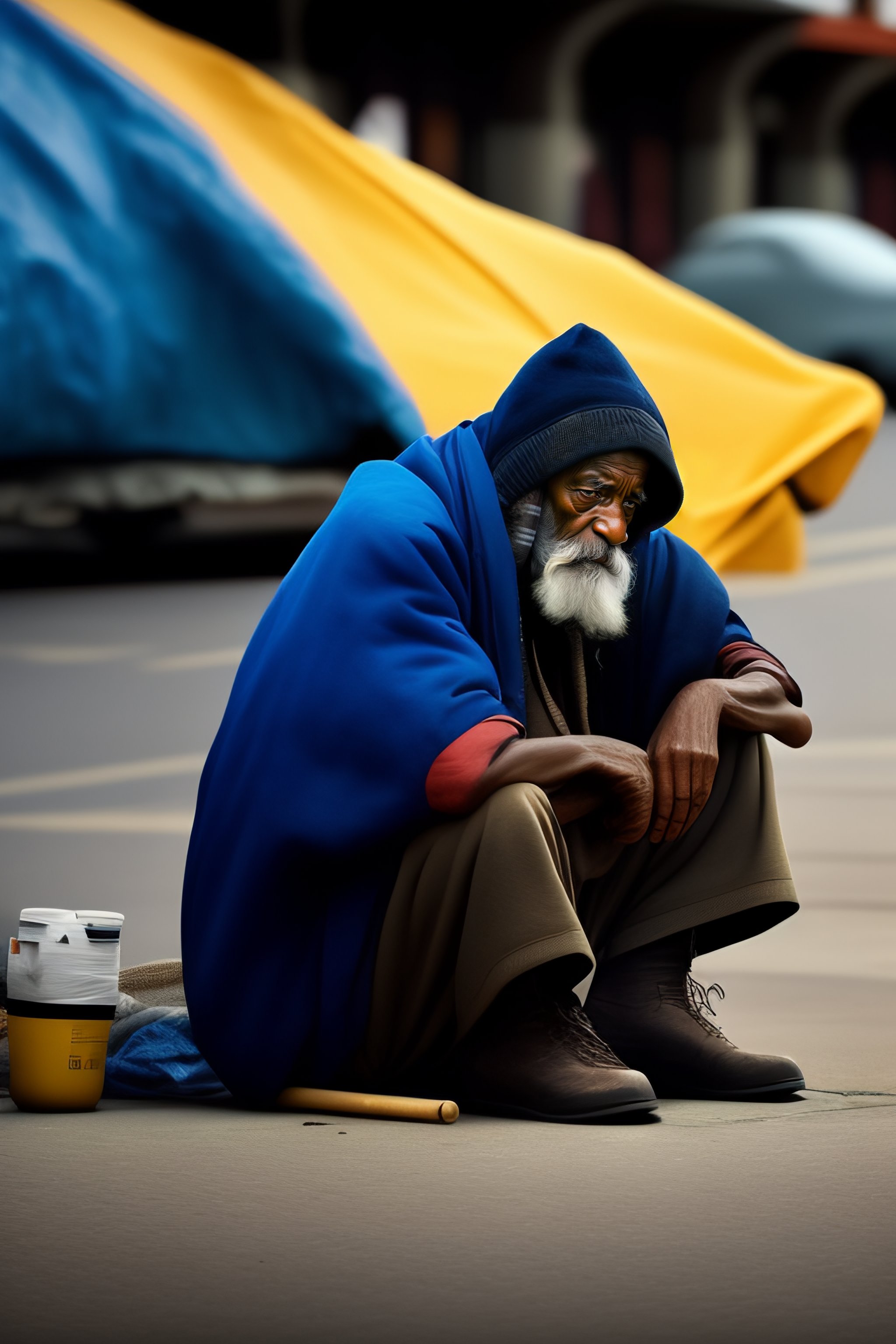 Lexica - Color picture of homeless animal