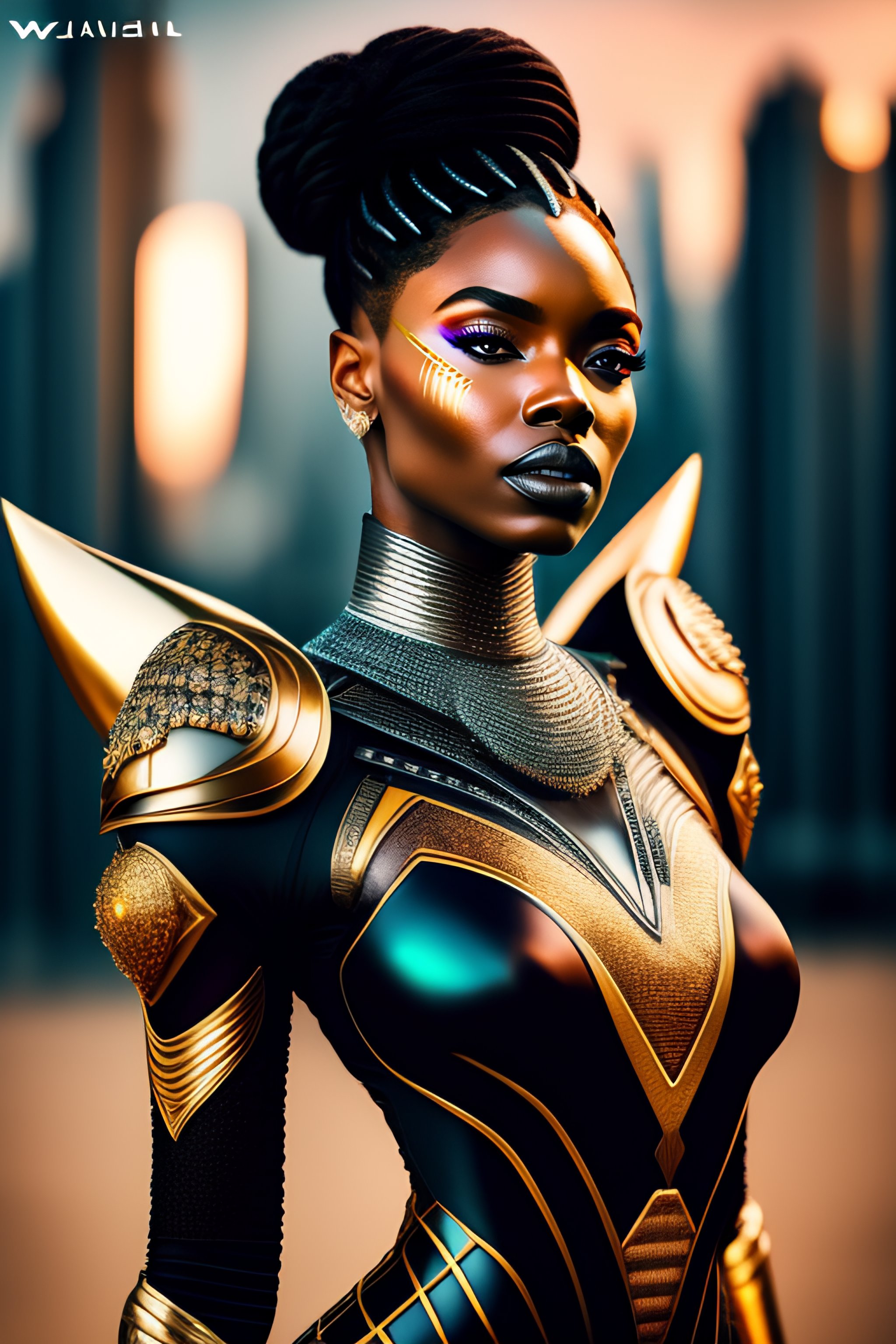 Lexica - Ultra-sharp photography of a beautiful queen of wakanda ...