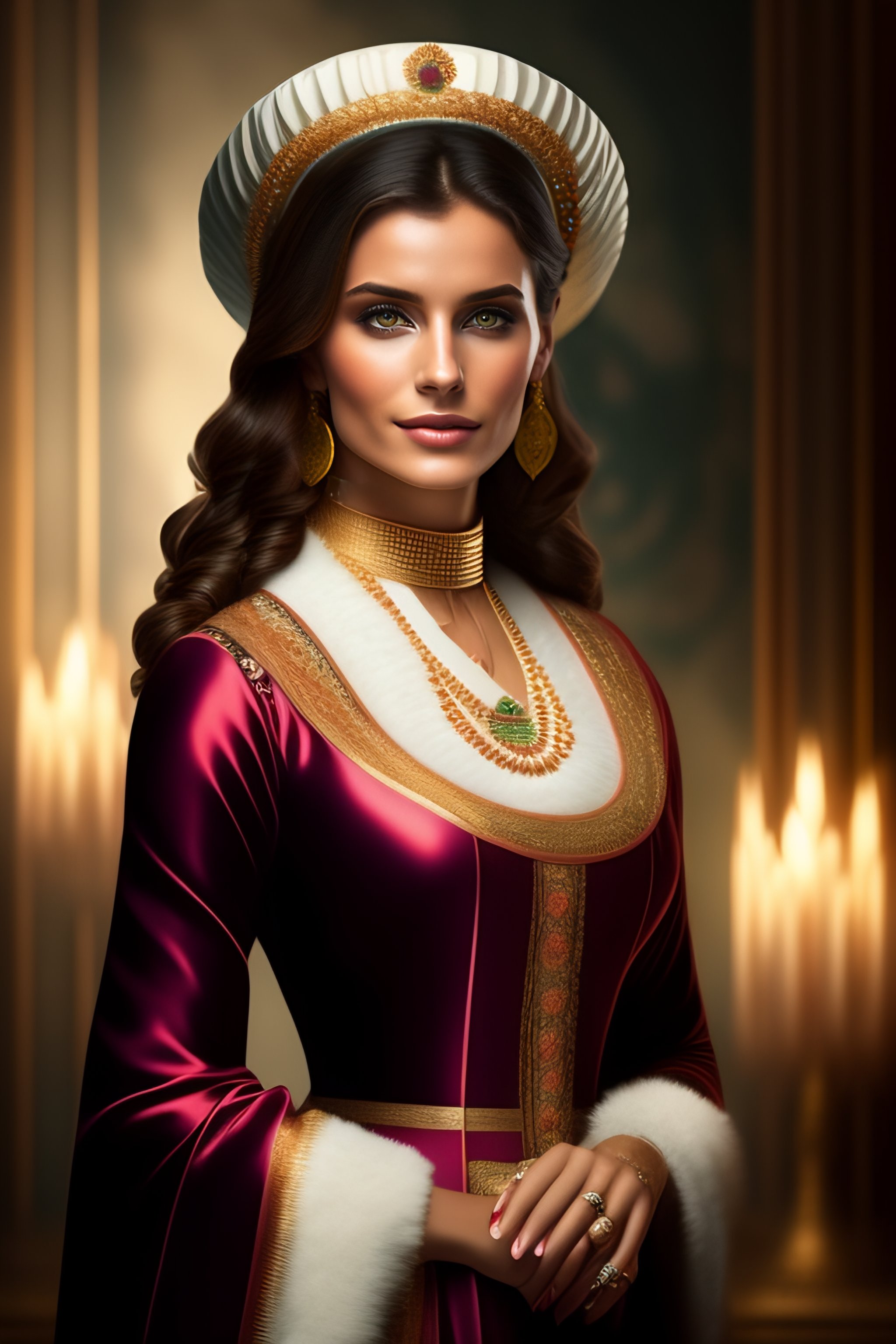 Lexica - Beautiful girl in Russian kokoshnik