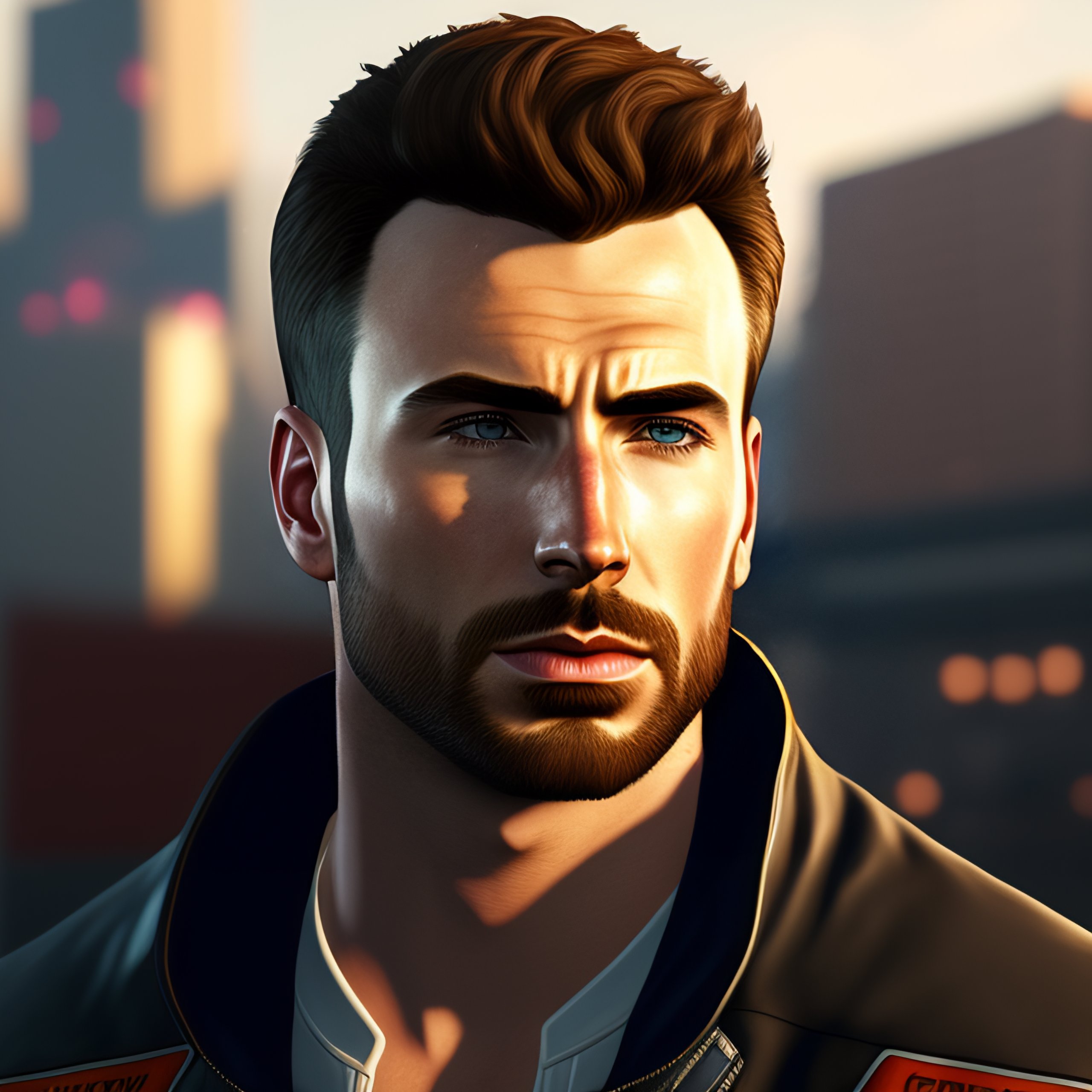 Lexica - A portrait of chris evans in GTA V game cover art ,4k highly ...