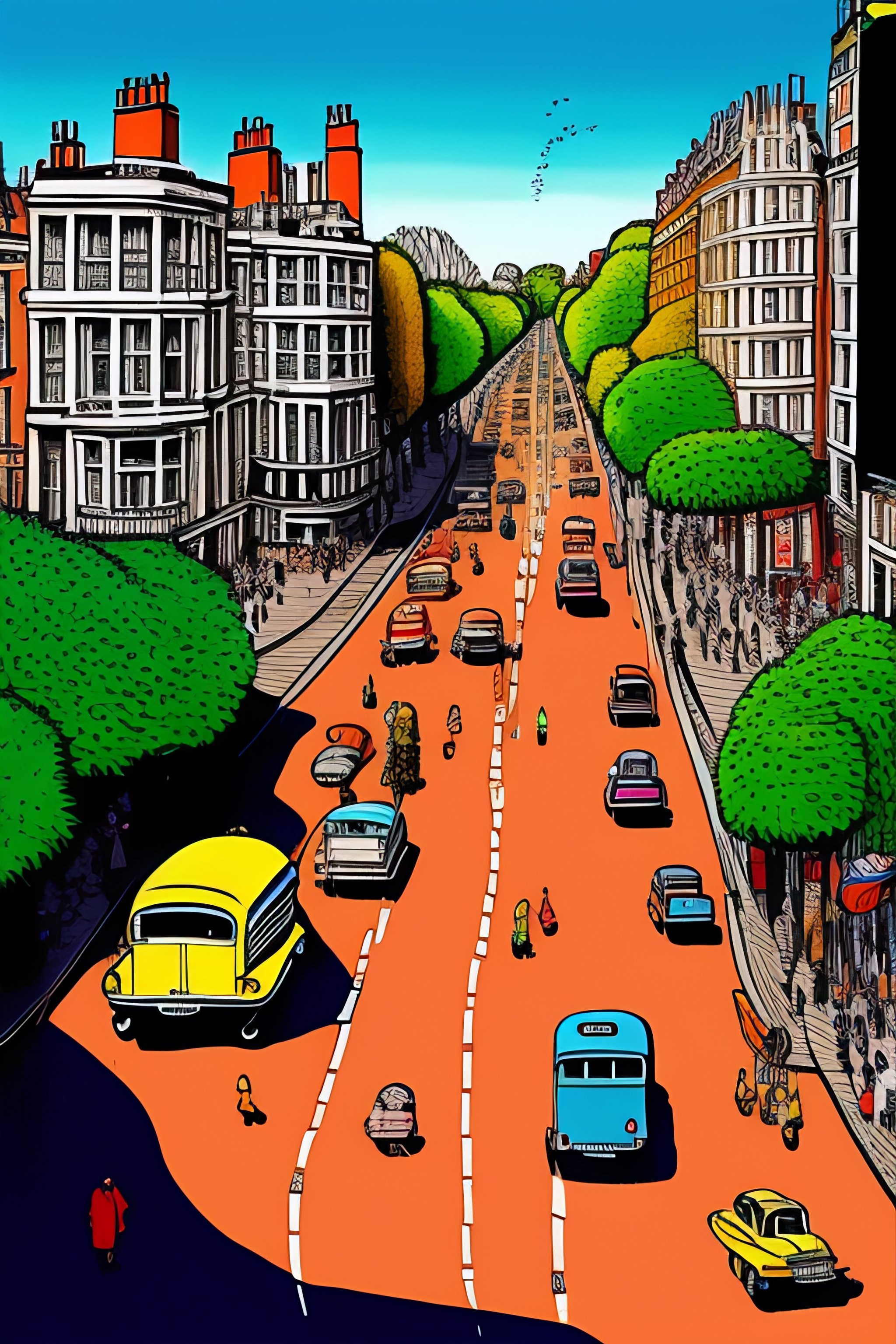 Lexica - Maximalist Chaotic Abbey Road London, Birds Eye View 