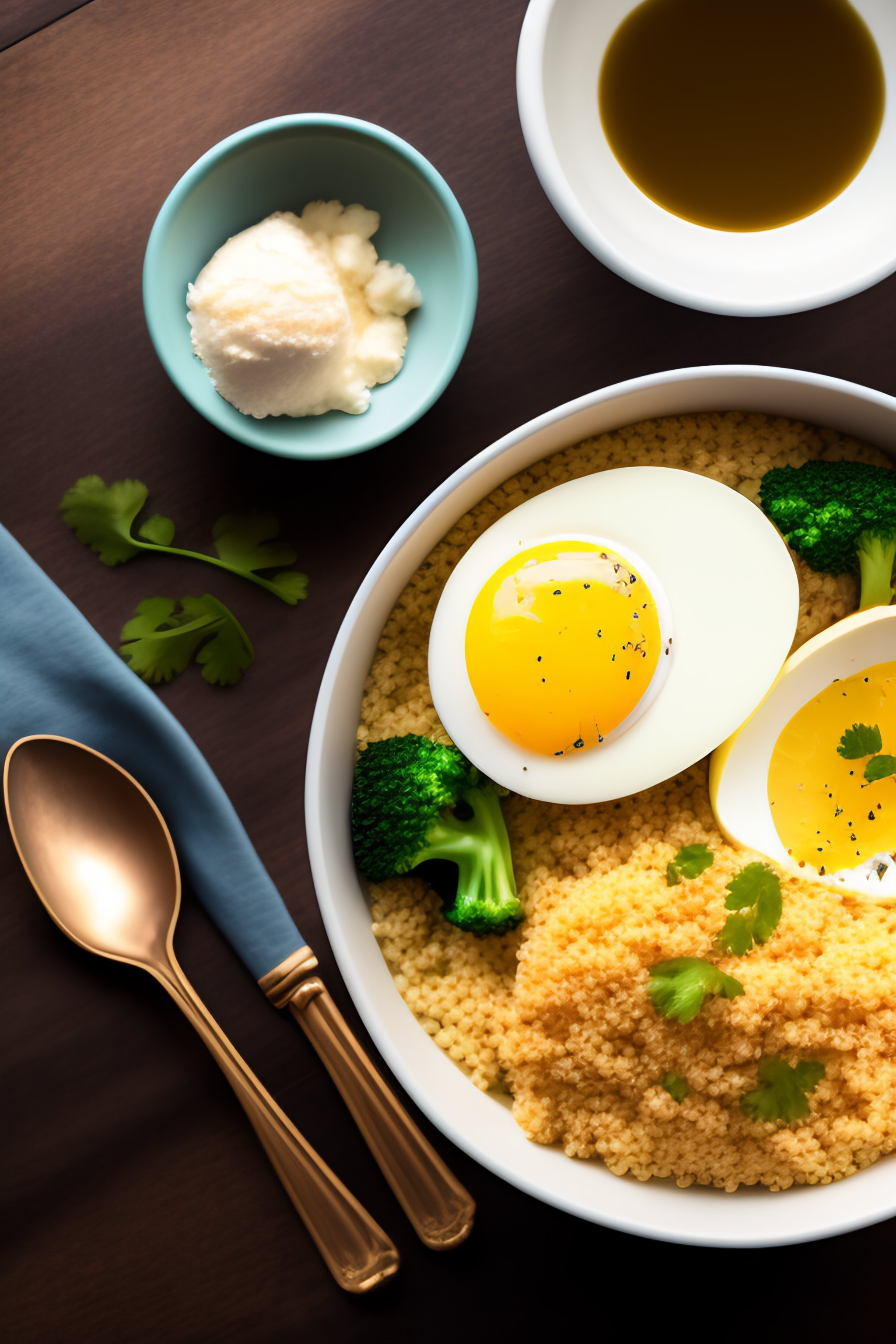 Lexica Lunch at desk next to laptop, while working white bowl, plain