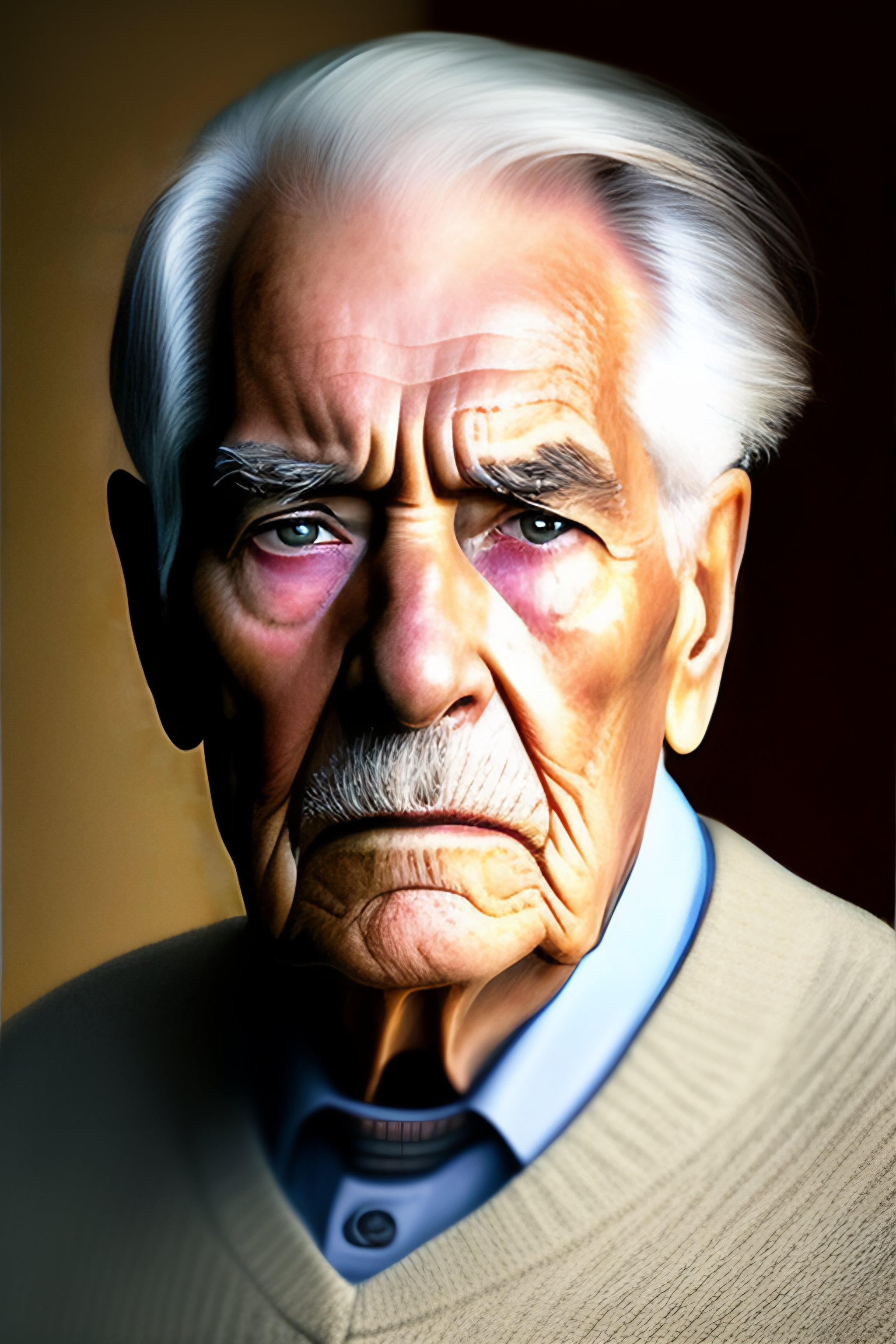 lexica-image-of-a-90-year-old-man-with-a-very-angry-look-and-face