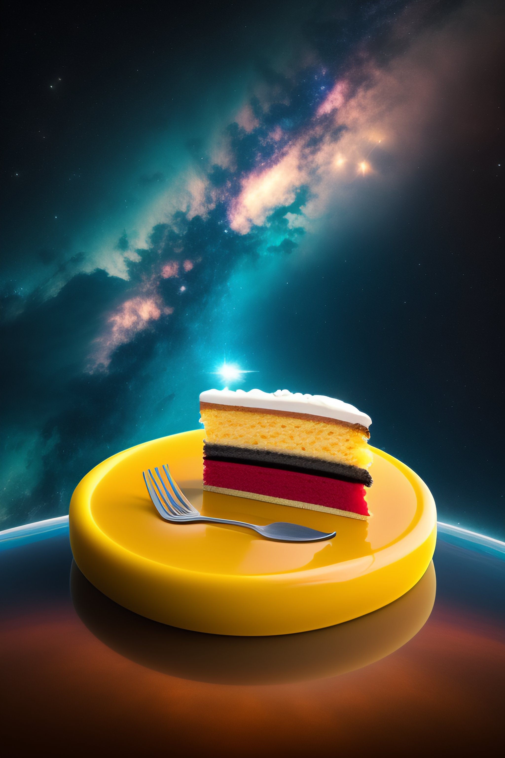 Lexica - Piece of cake floating in space