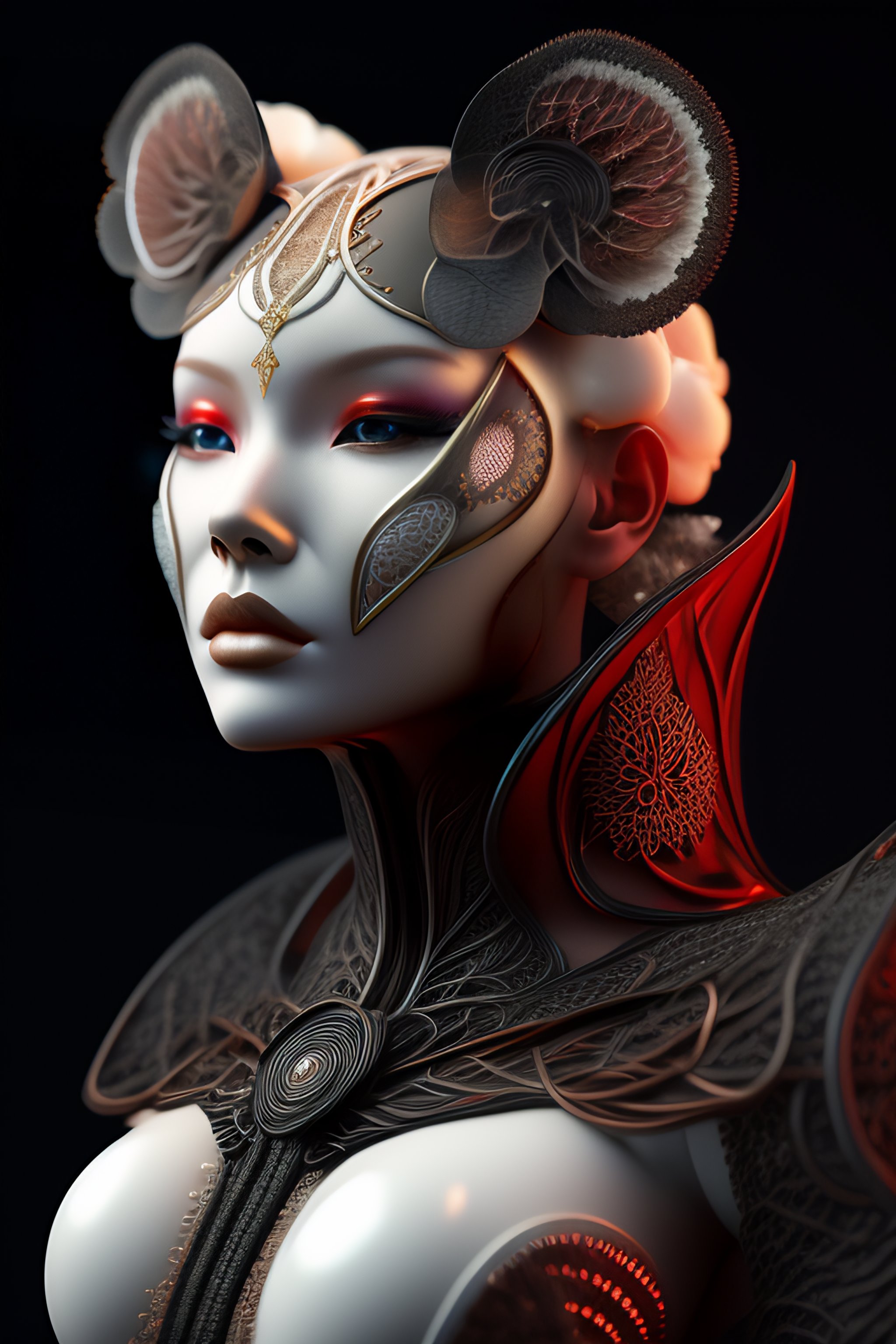 Lexica - Complex 3d render ultra detailed of a death tanuki front ...