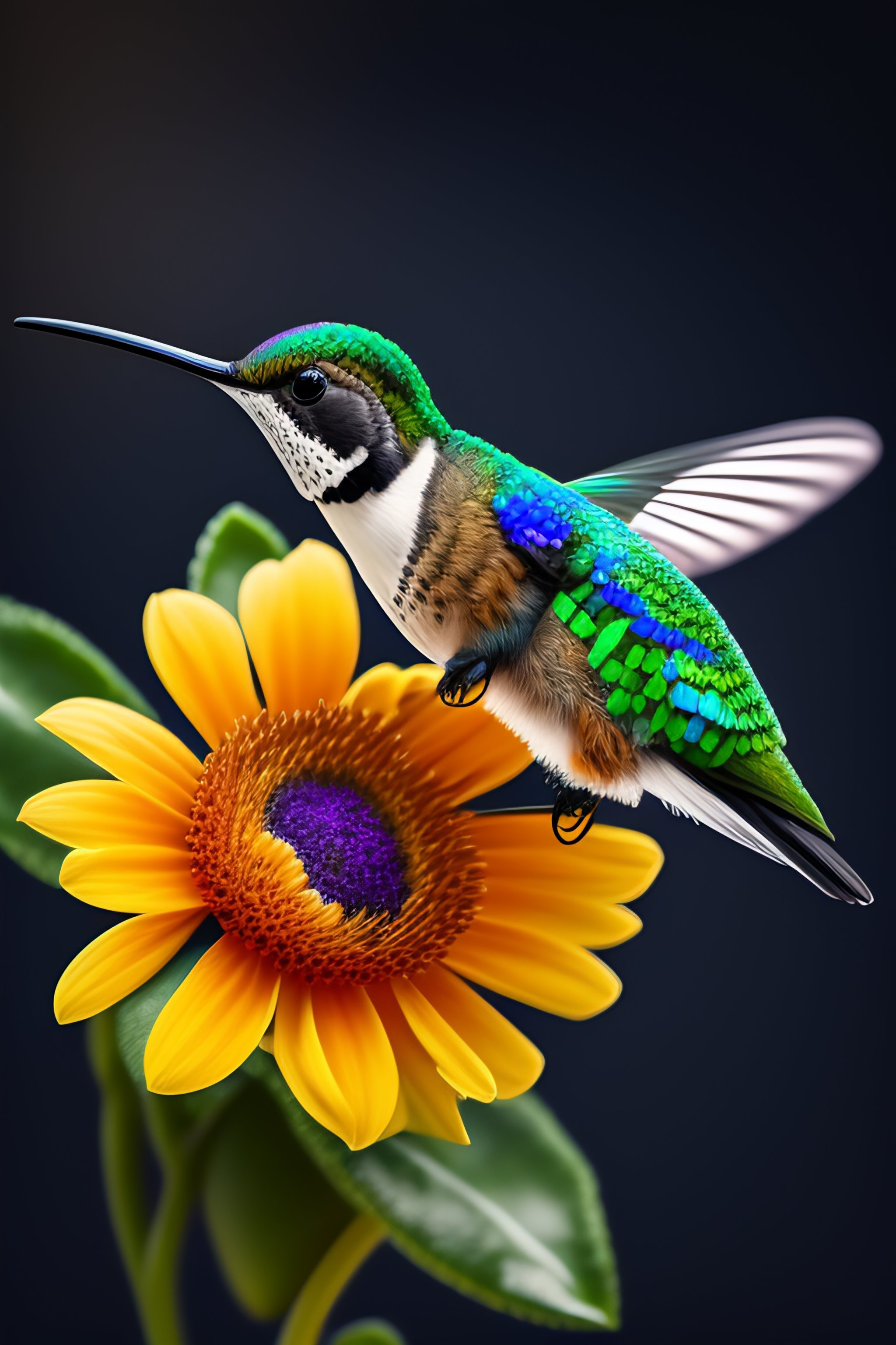 Lexica - Hummingbird with metal skin, digital art, 8K resolution ...