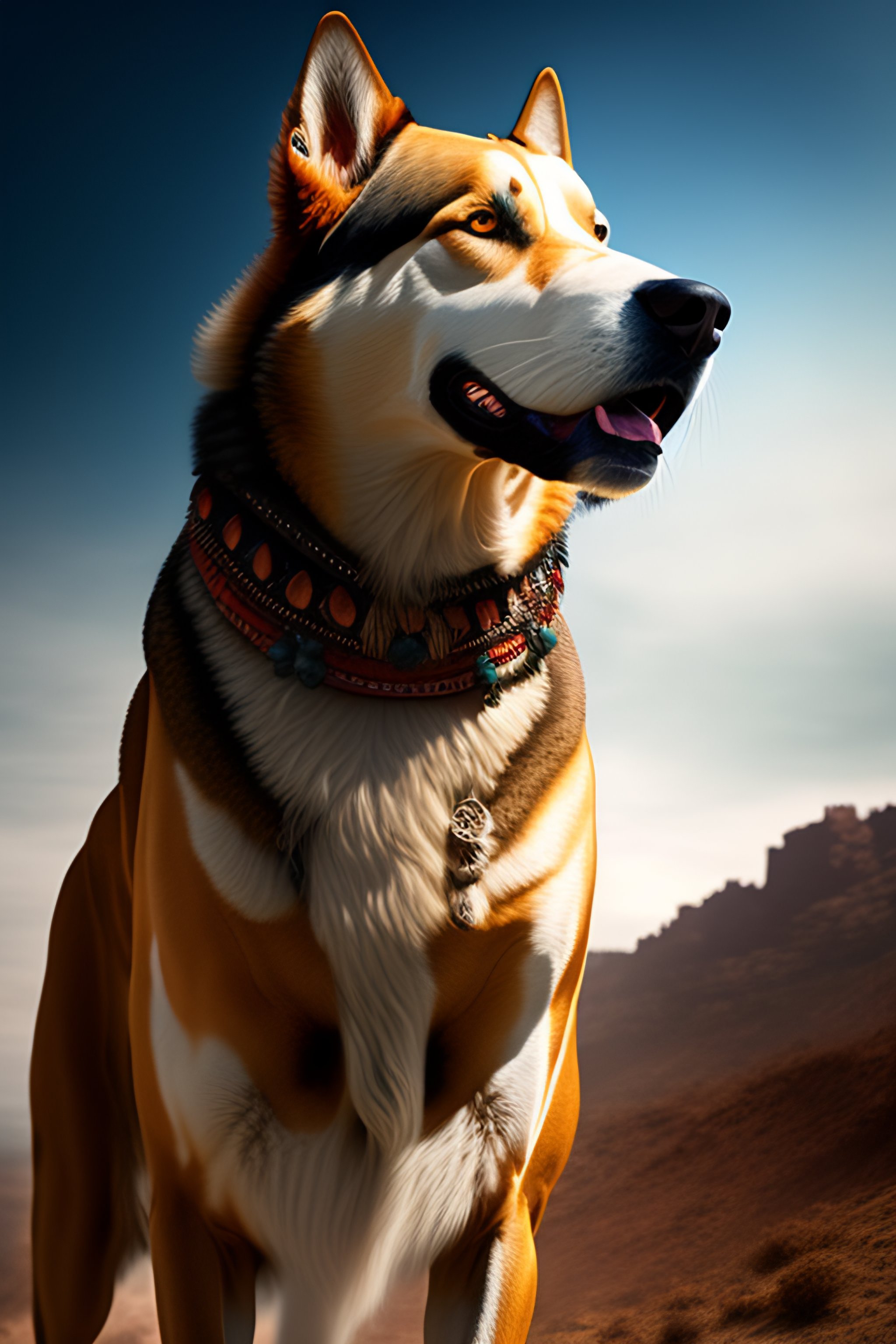 Lexica - Aggressive ancient tribal warrior dog