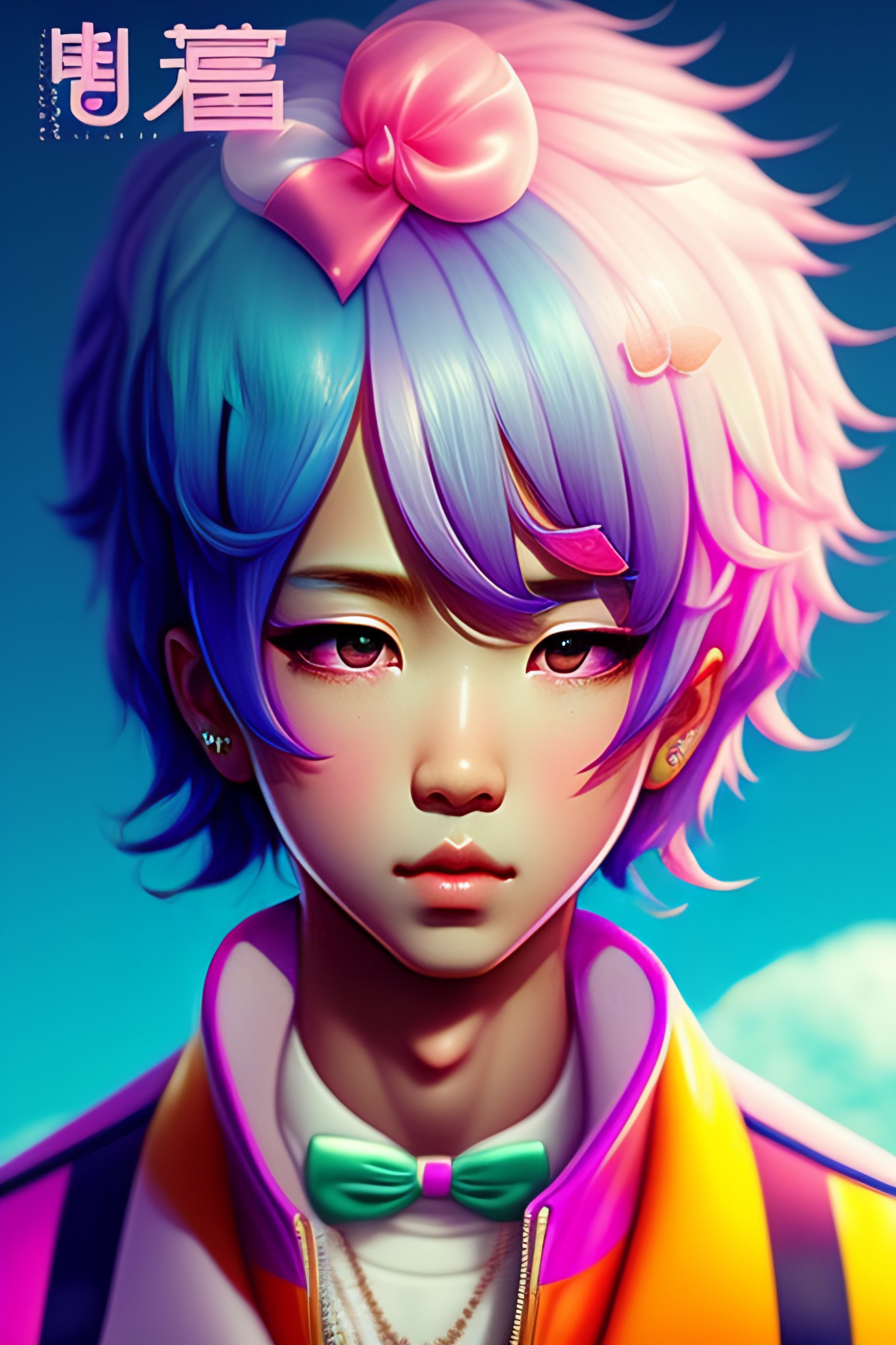 Lexica Great guy with candy house pastel colors, kawaii, swag