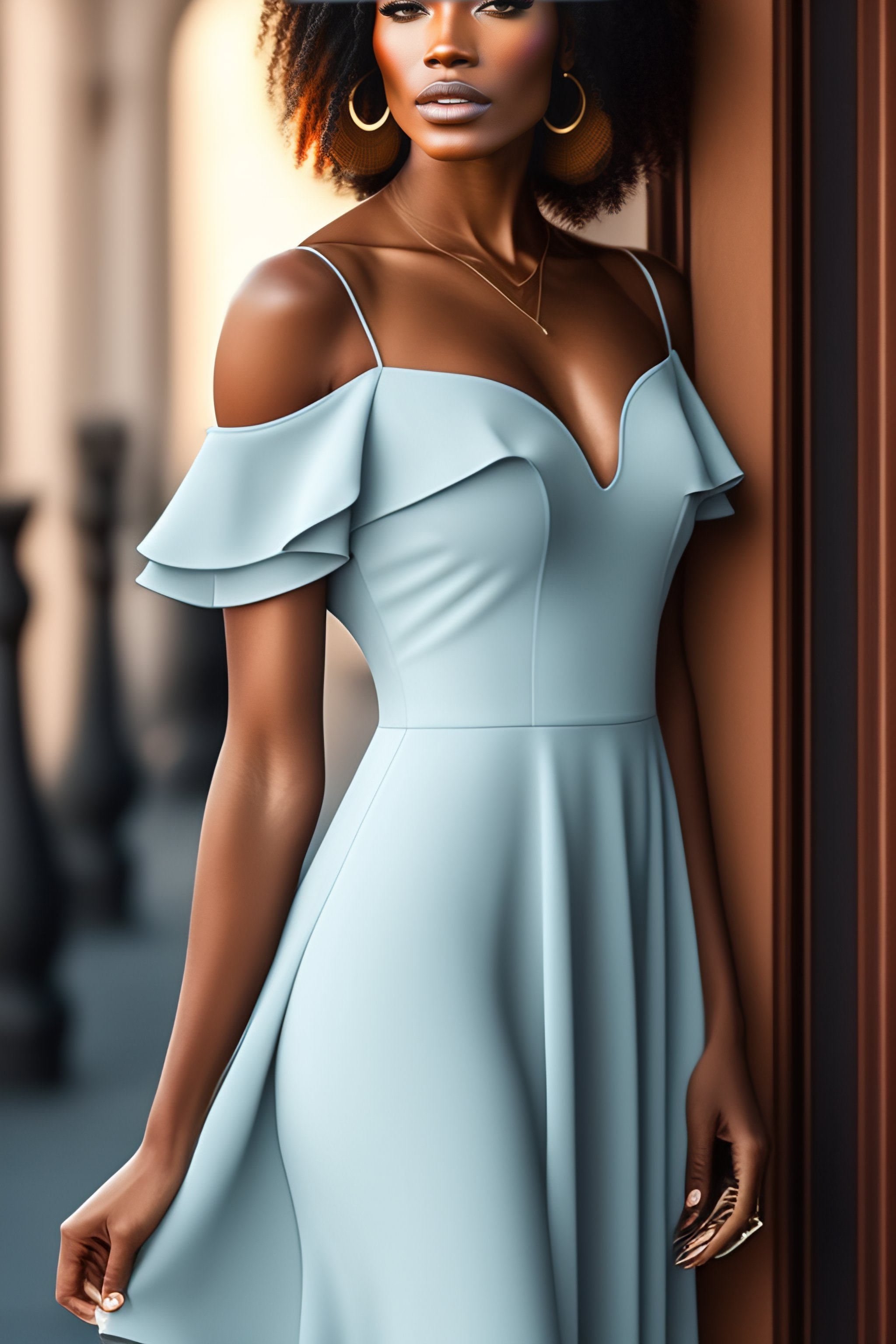 Open deals shoulder gown