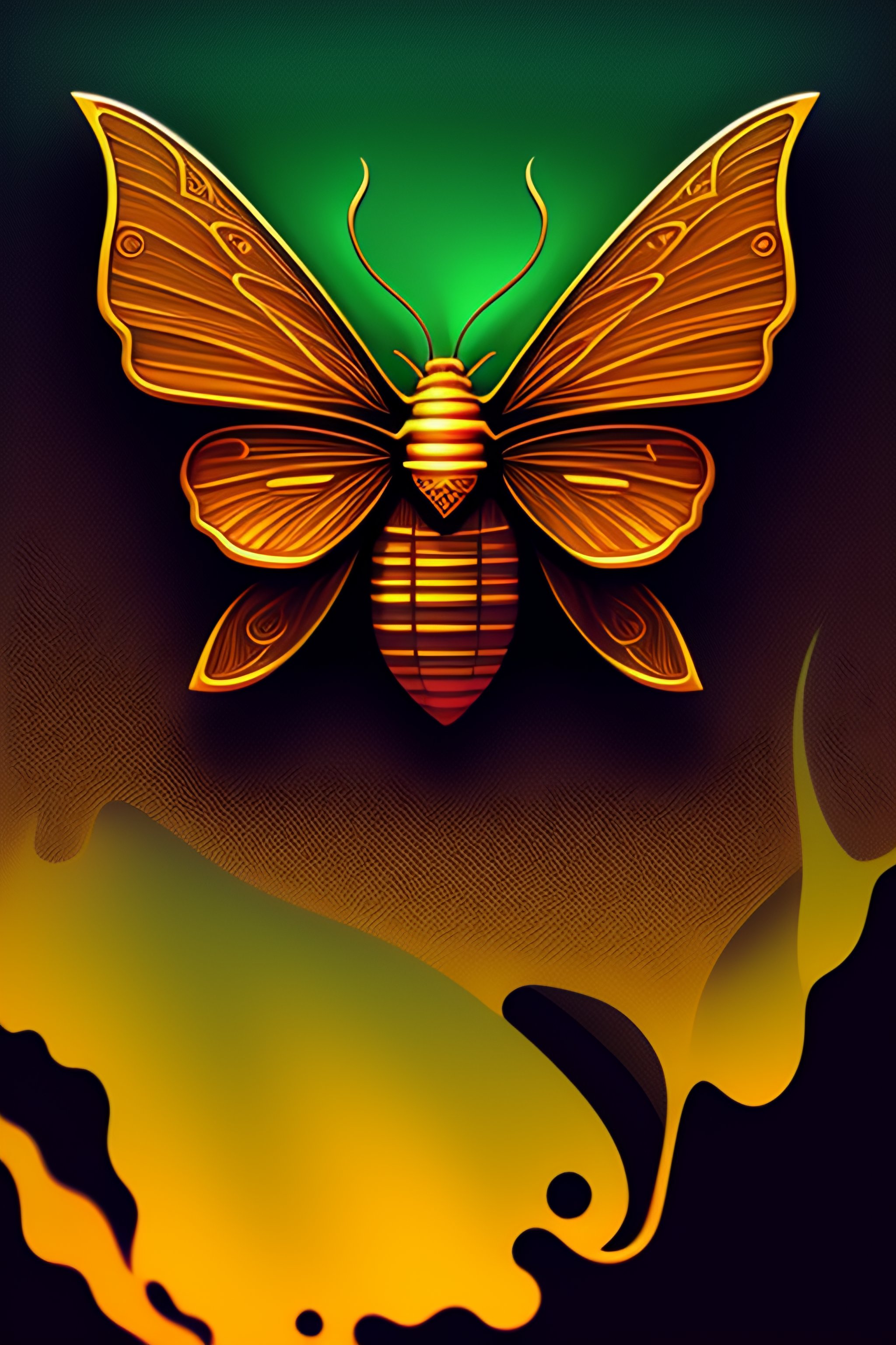 Lexica - Crypto moth , logo design by Philippe Caza