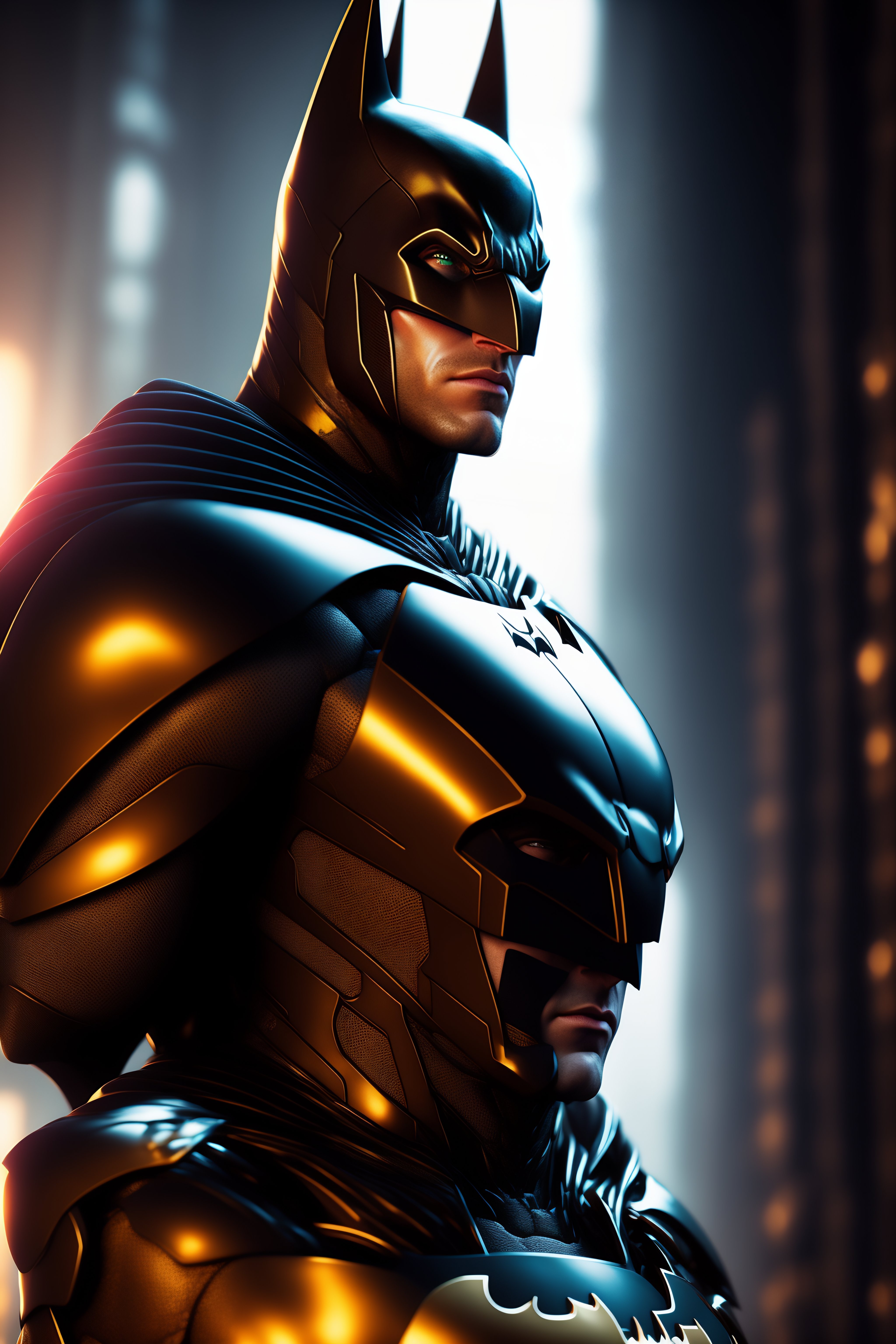 Lexica - Batman wallpaper, walpaper, realistic, detailed