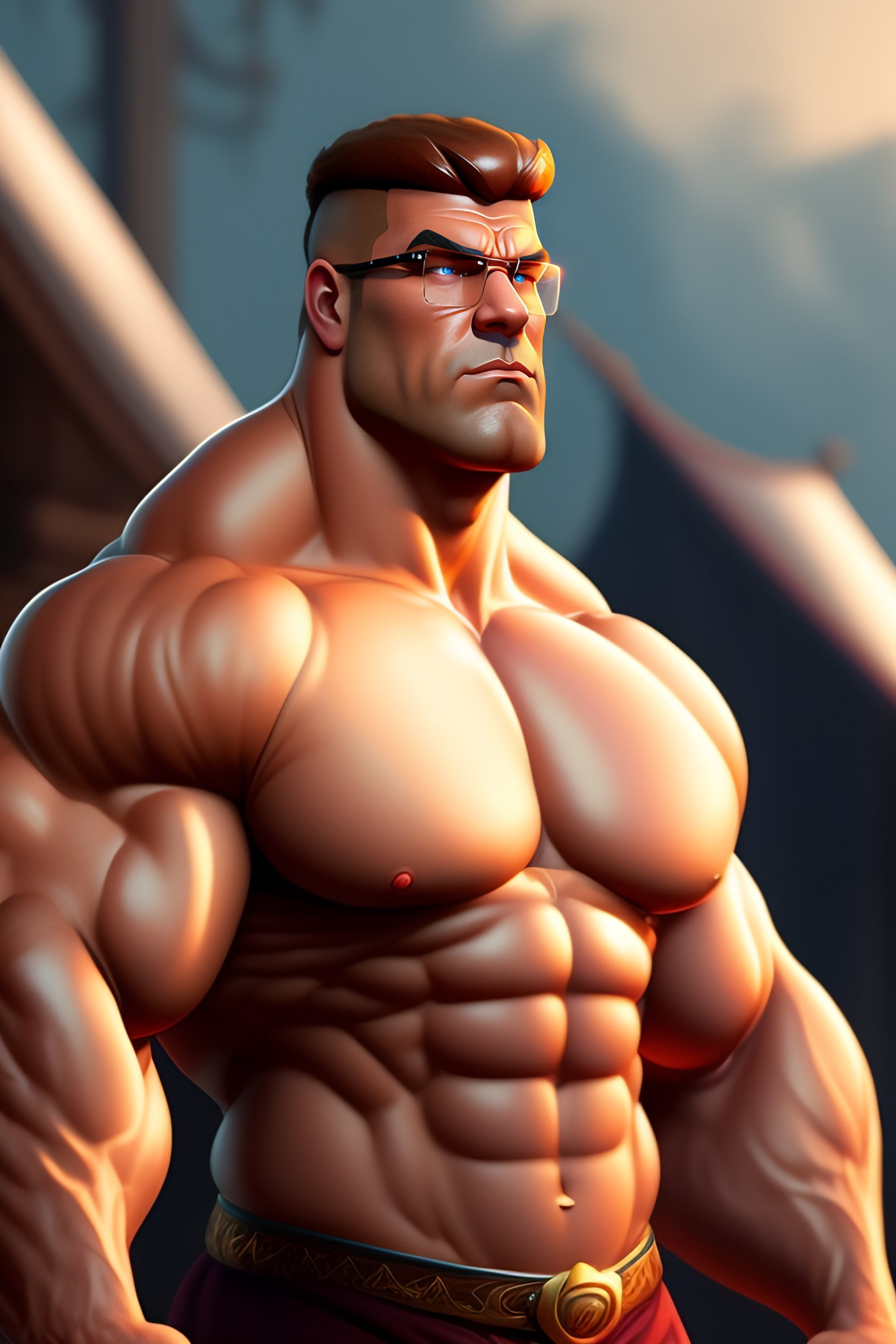 Lexica - Muscular peter griffin, intricate, elegant, highly detailed,  digital painting, artstation, concept art, smooth, sharp focus,  illustration, a...