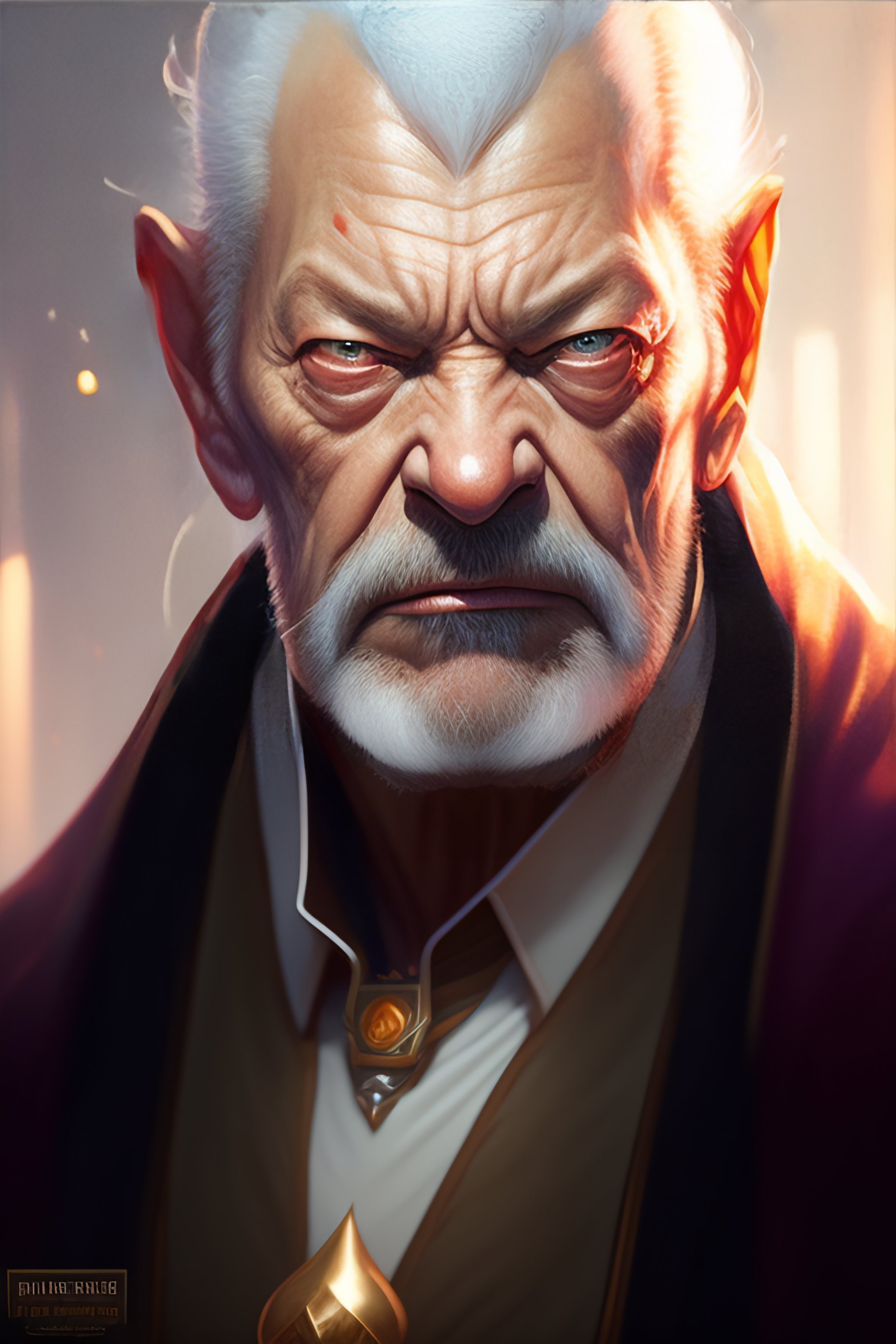 Lexica Portrait of Old mage, evil!!!!, Wrinkly, Andy serkis, old