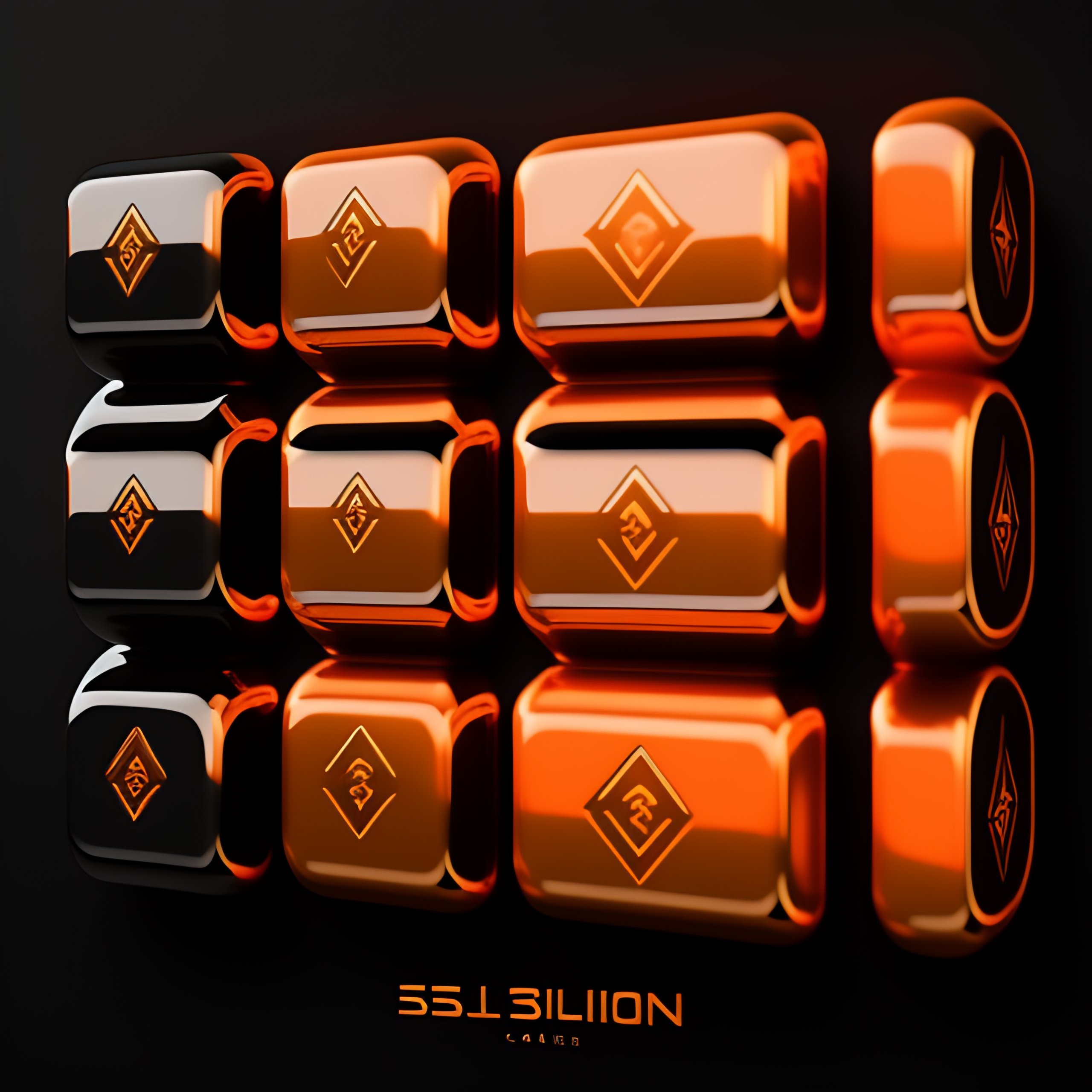 Lexica - CS-GO deluxe skin collection symbol, hollographic orange ...