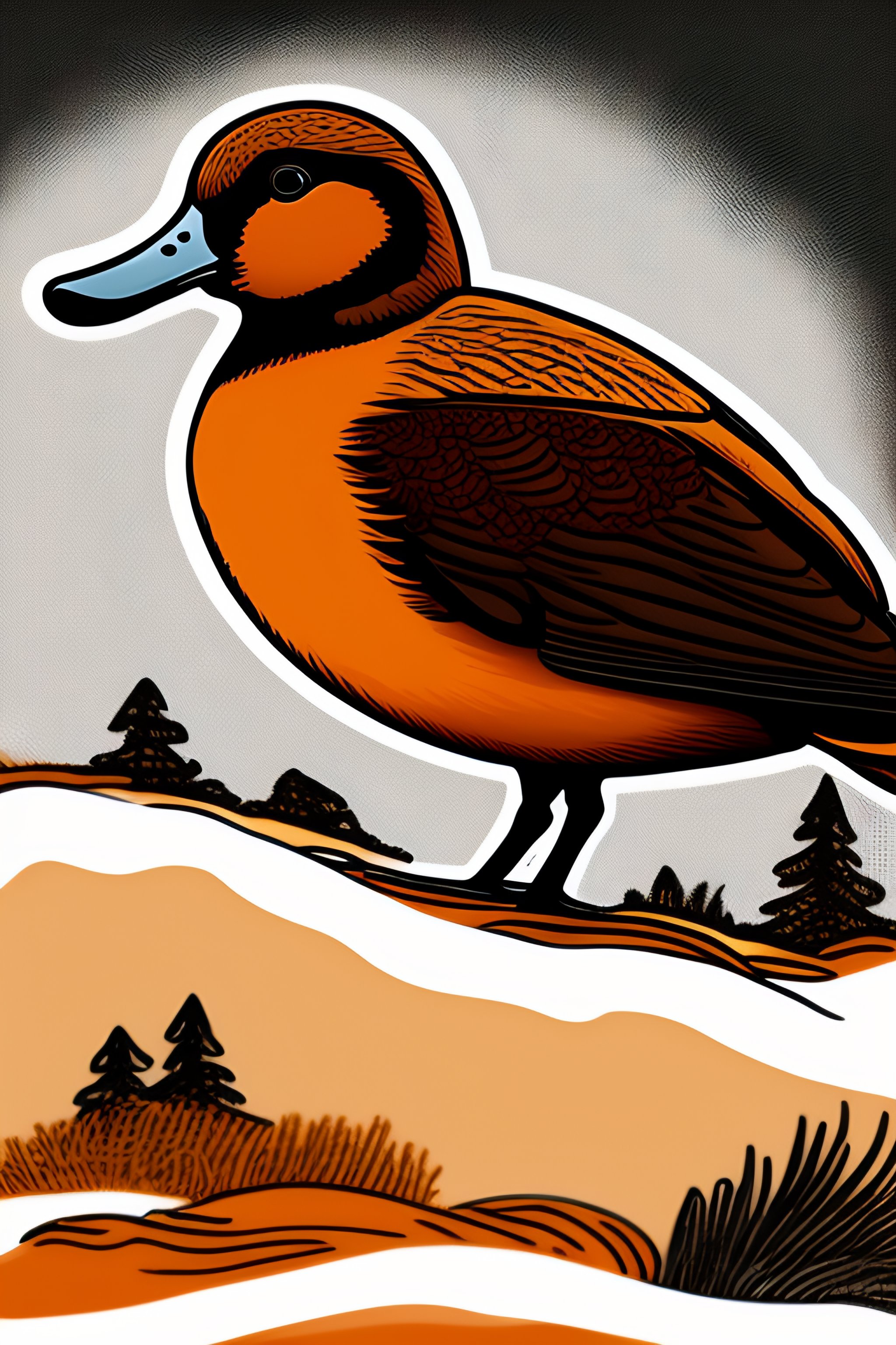 Lexica - Multipage Cartoon drawing comic of a brown widgeon