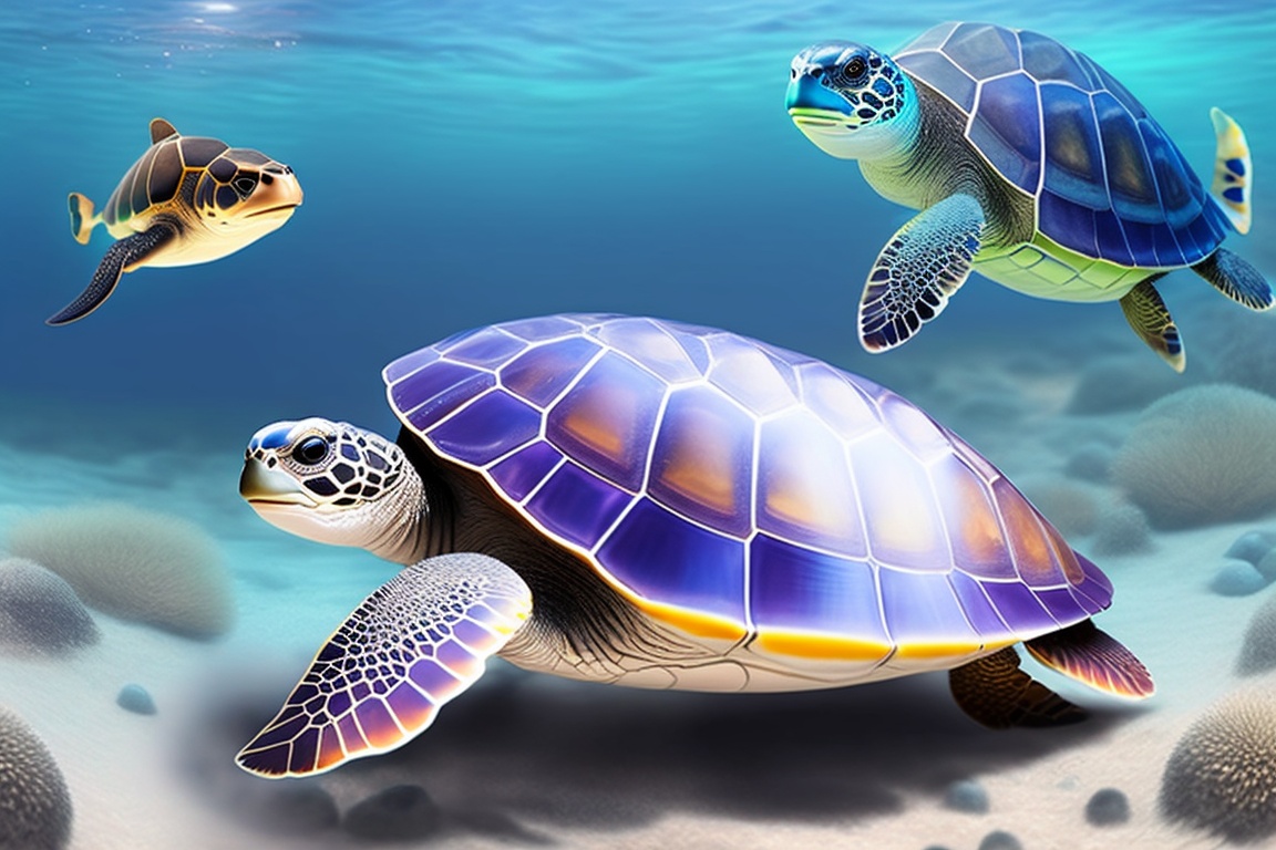 Lexica - He is extending his hand towards a small friendly turtle named ...